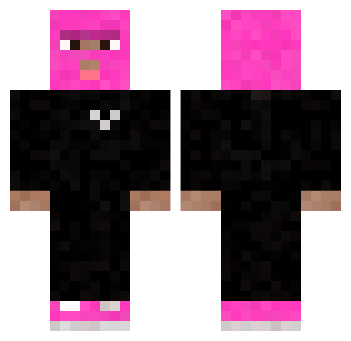 cysiuu Minecraft skin, front and back view