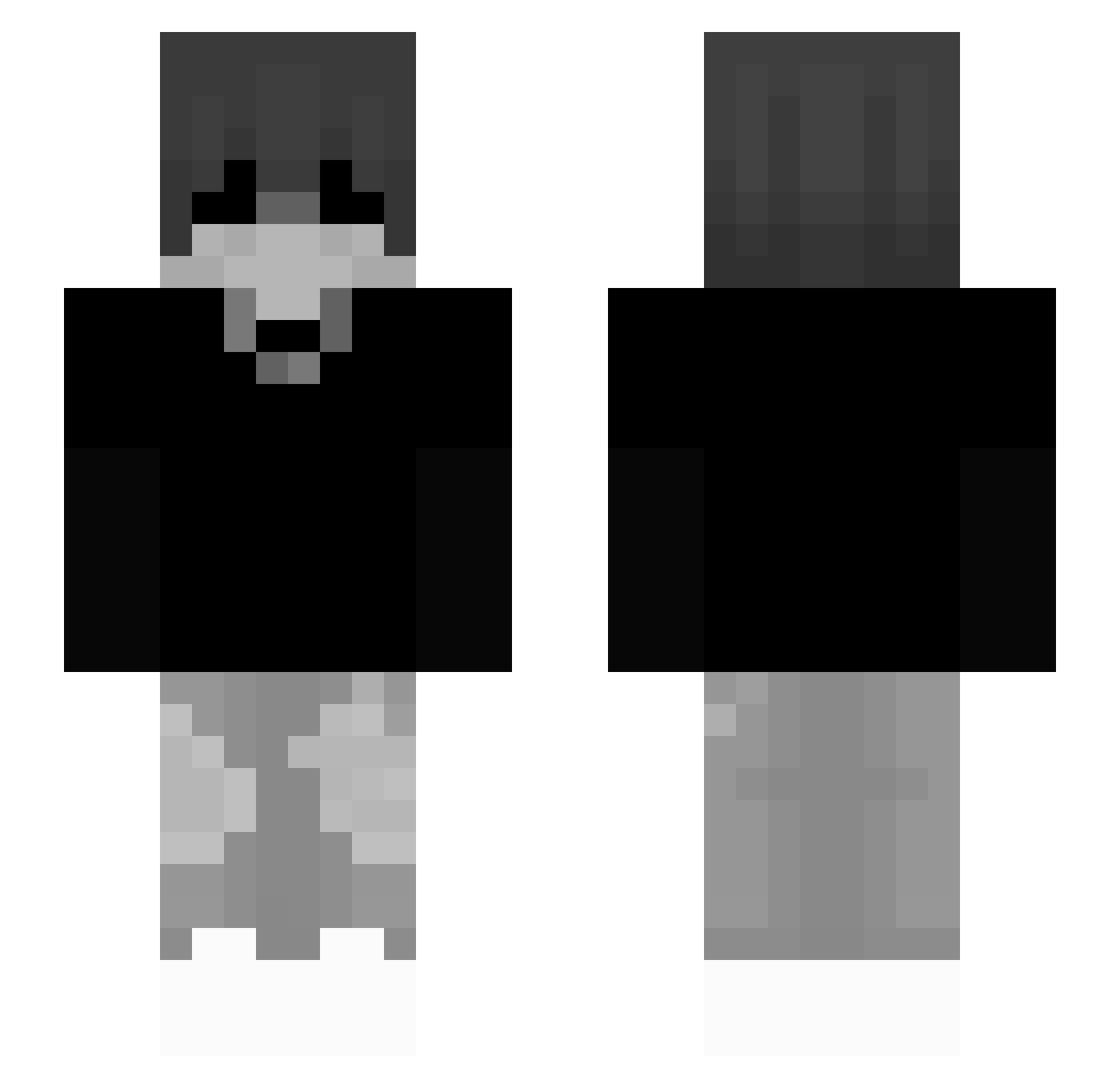 Seansauria Minecraft skin, front and back view