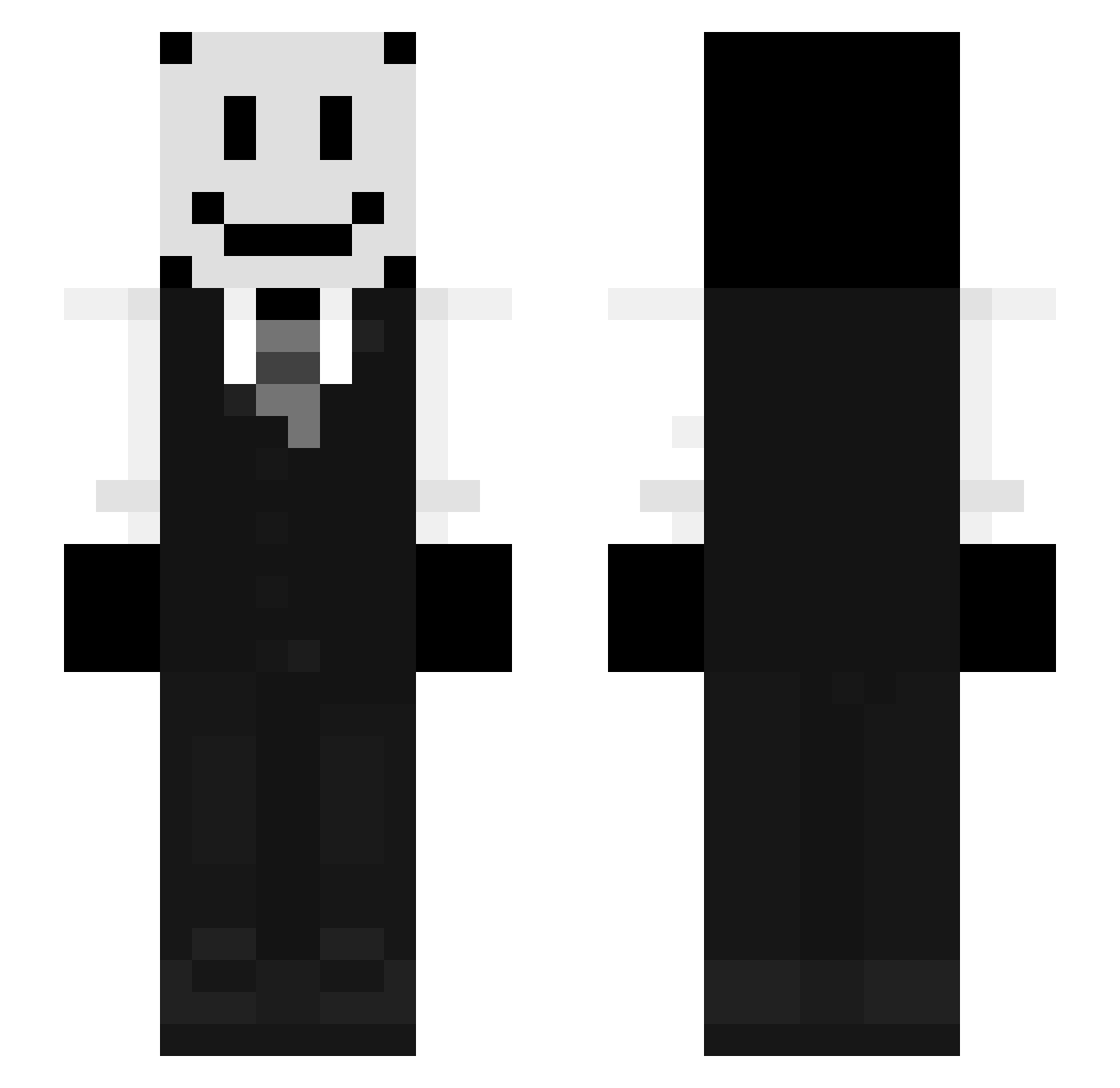 angelbeautifull Minecraft skin, front and back view