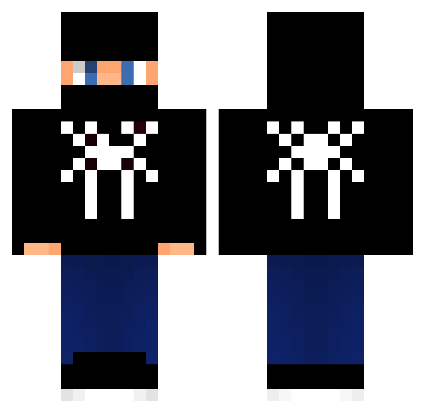 andxrsonZS Minecraft skin, front and back view
