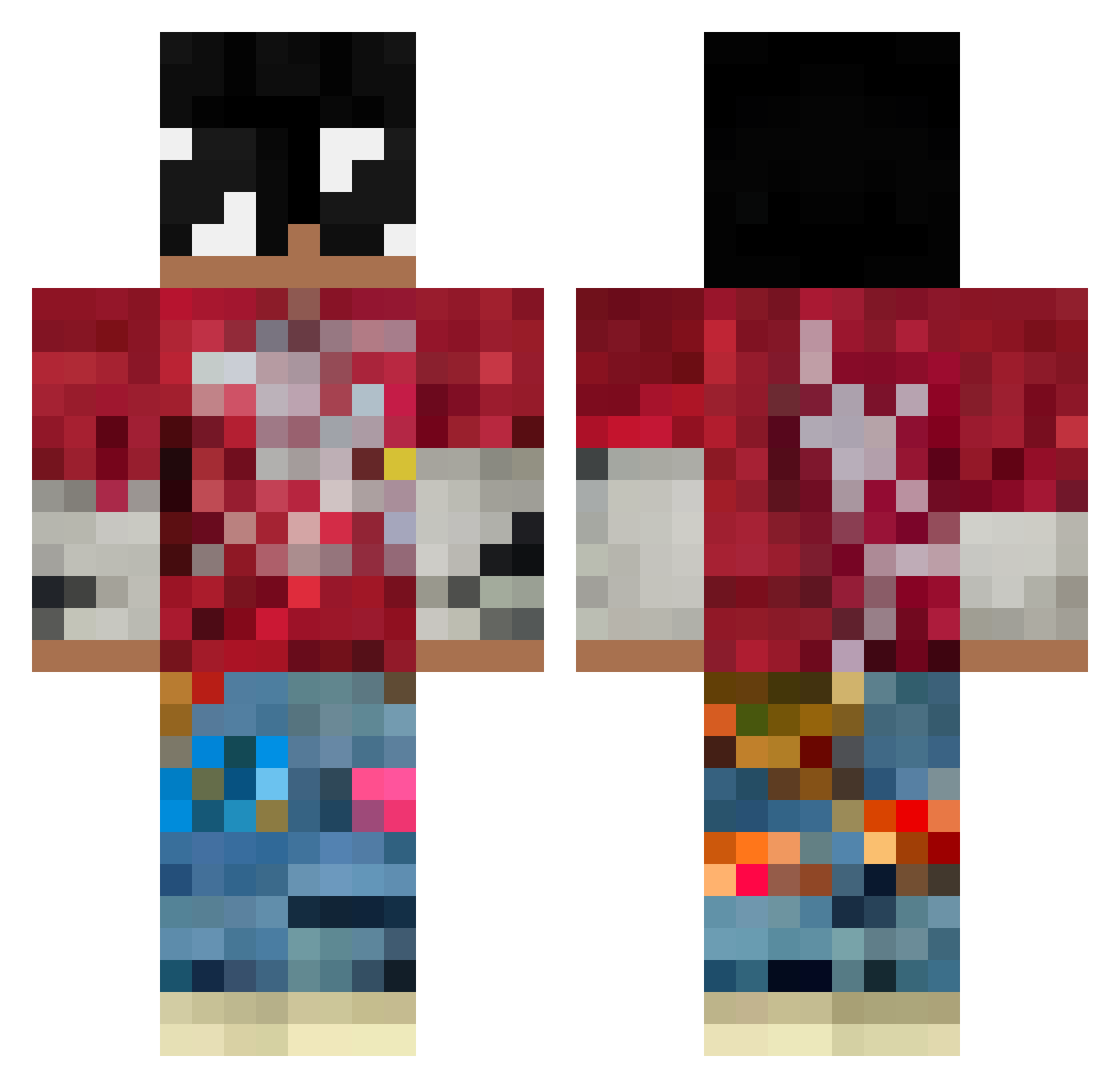 lennym920 Minecraft skin, front and back view