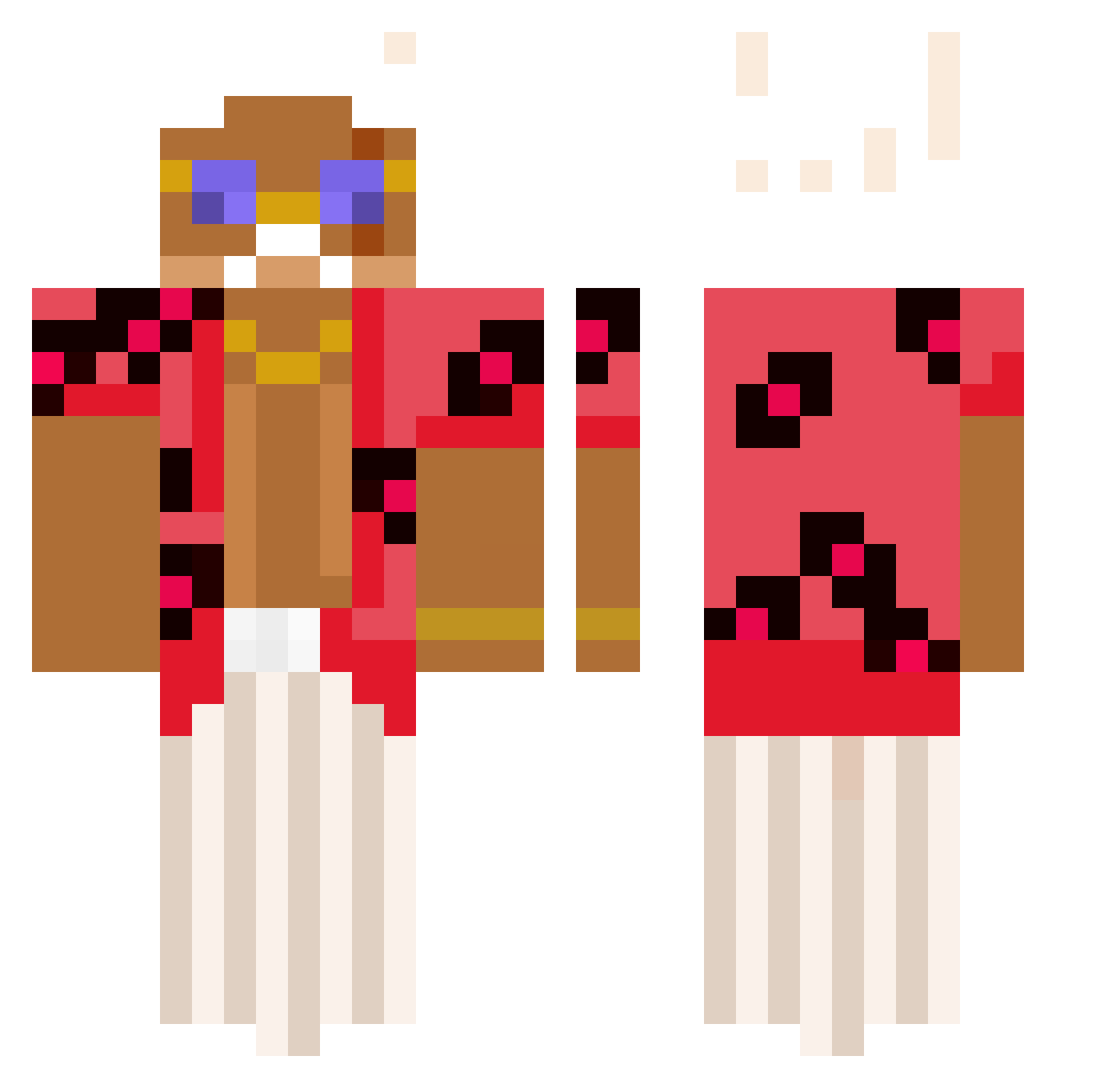 ftpjan Minecraft skin, front and back view