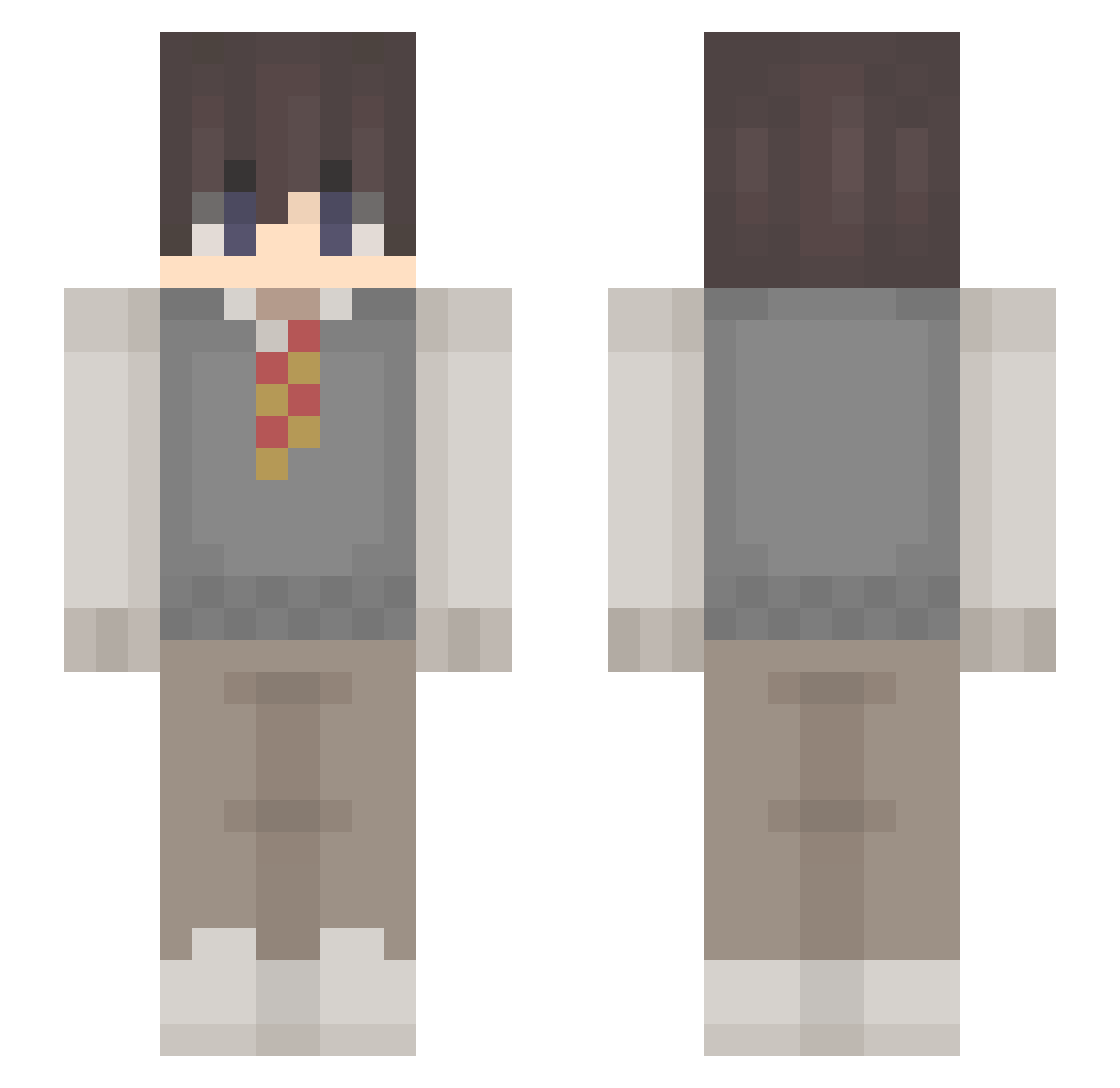 GonenLeeTR Minecraft skin, front and back view
