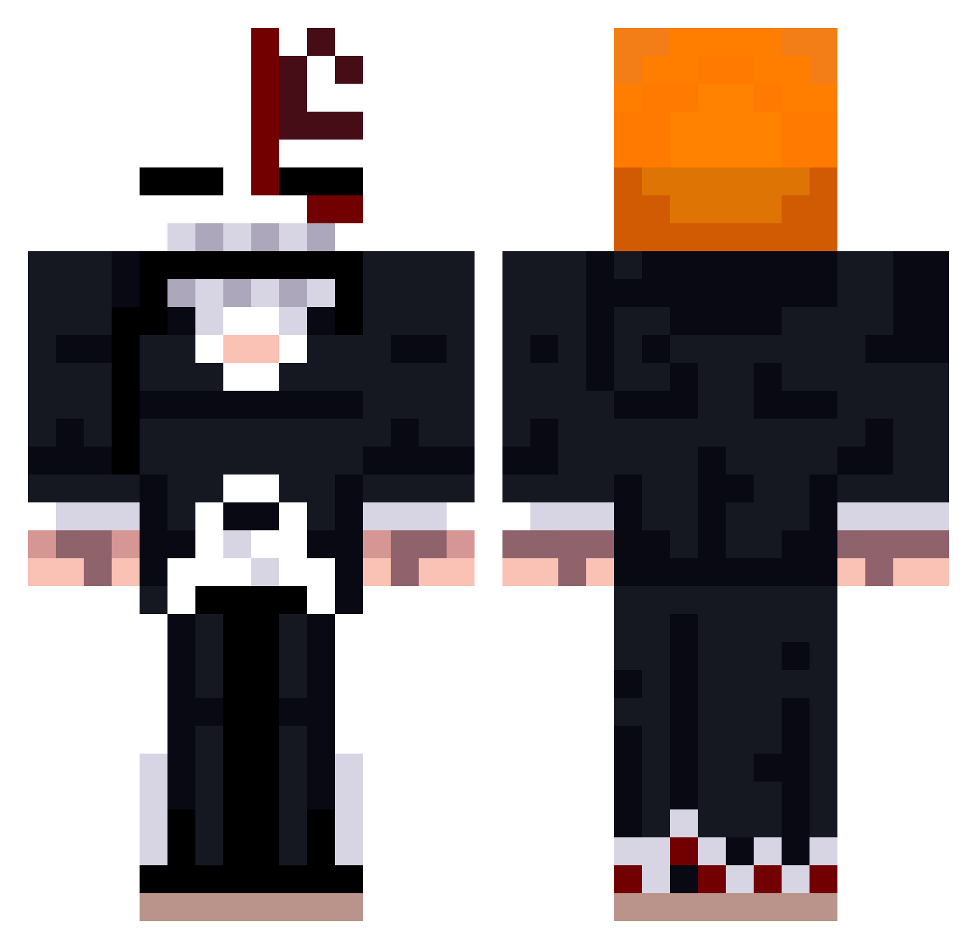 FaDoJumiinaay Minecraft skin, front and back view