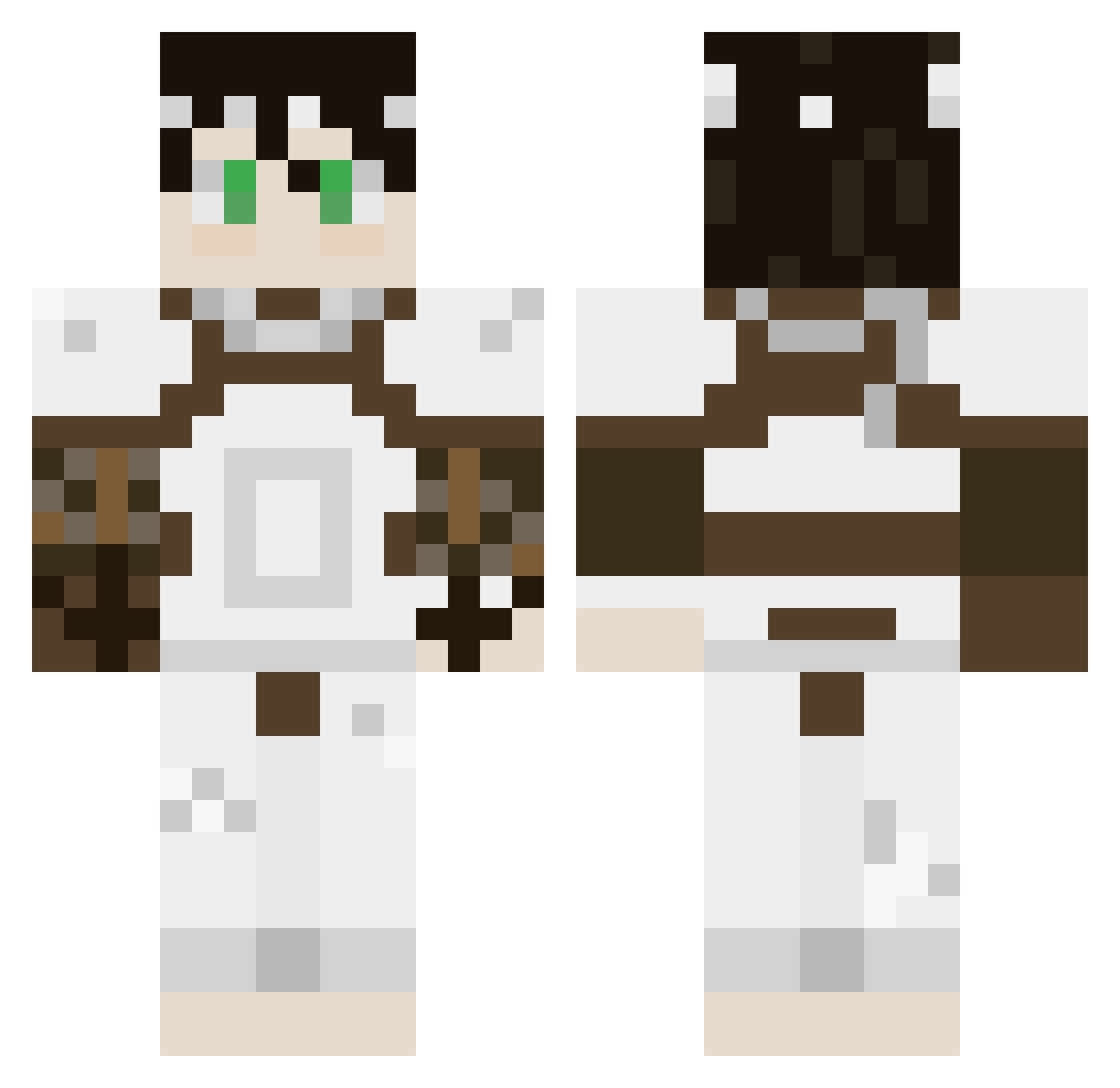 Po1ntlessUser Minecraft skin, front and back view