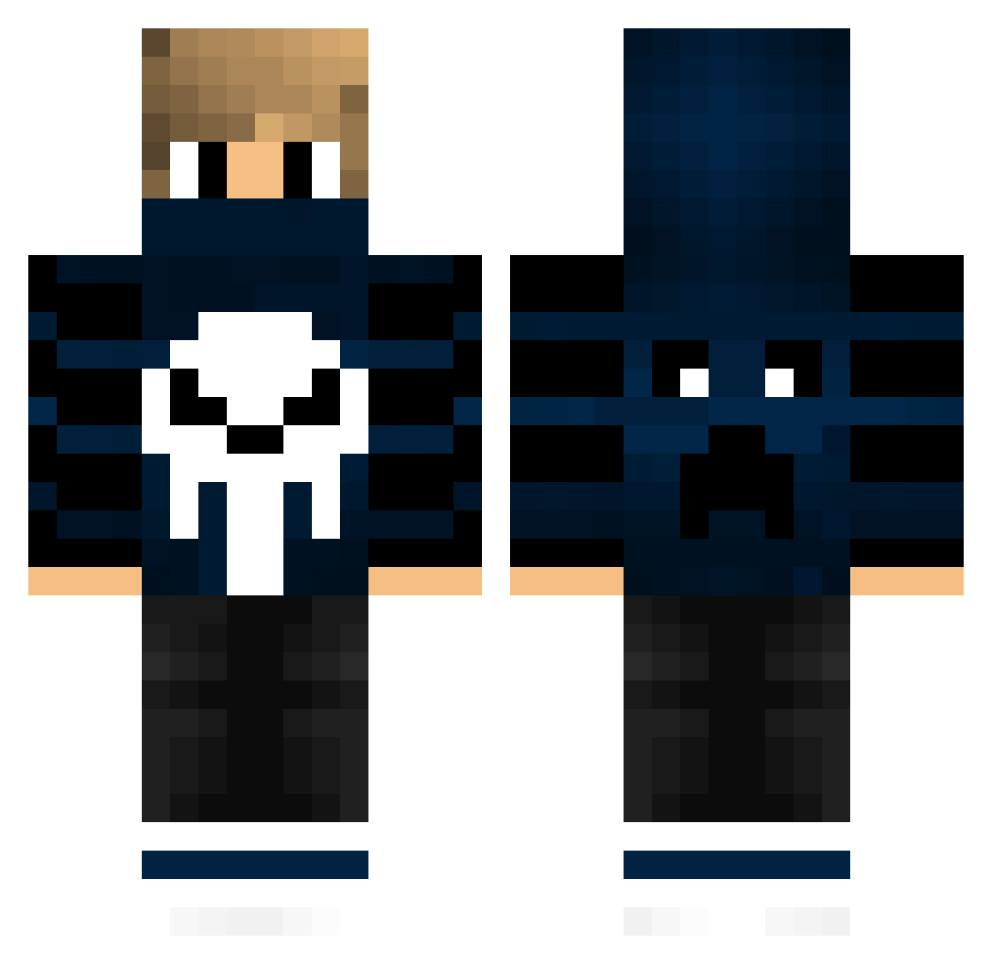 Yrzu_ Minecraft skin, front and back view