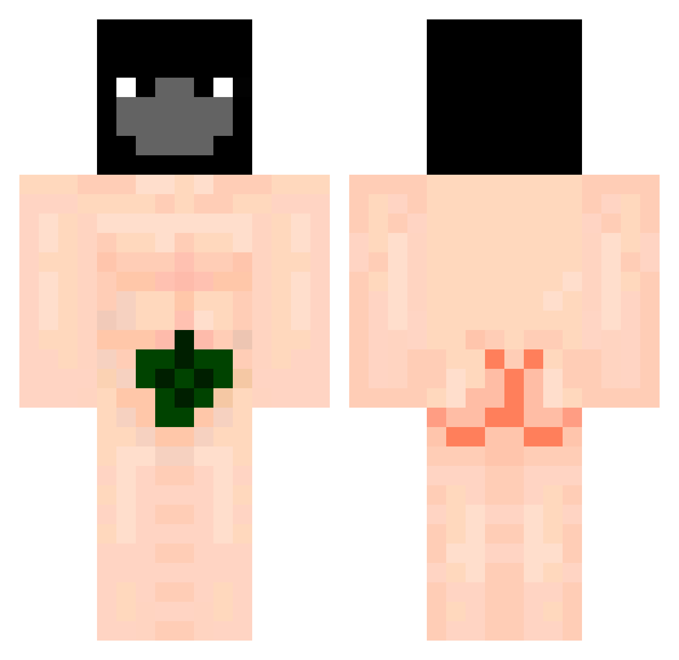 87rxt Minecraft skin, front and back view