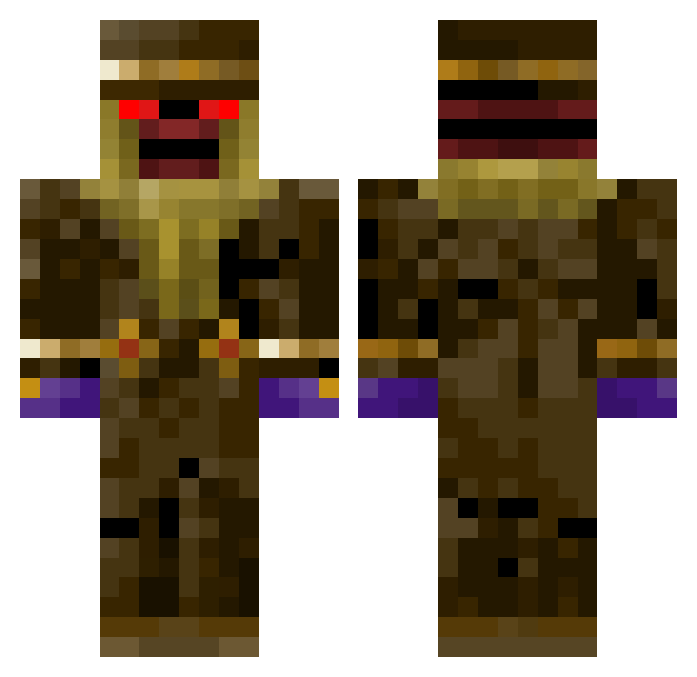 Wonder_Of_U_ Minecraft skin, front and back view