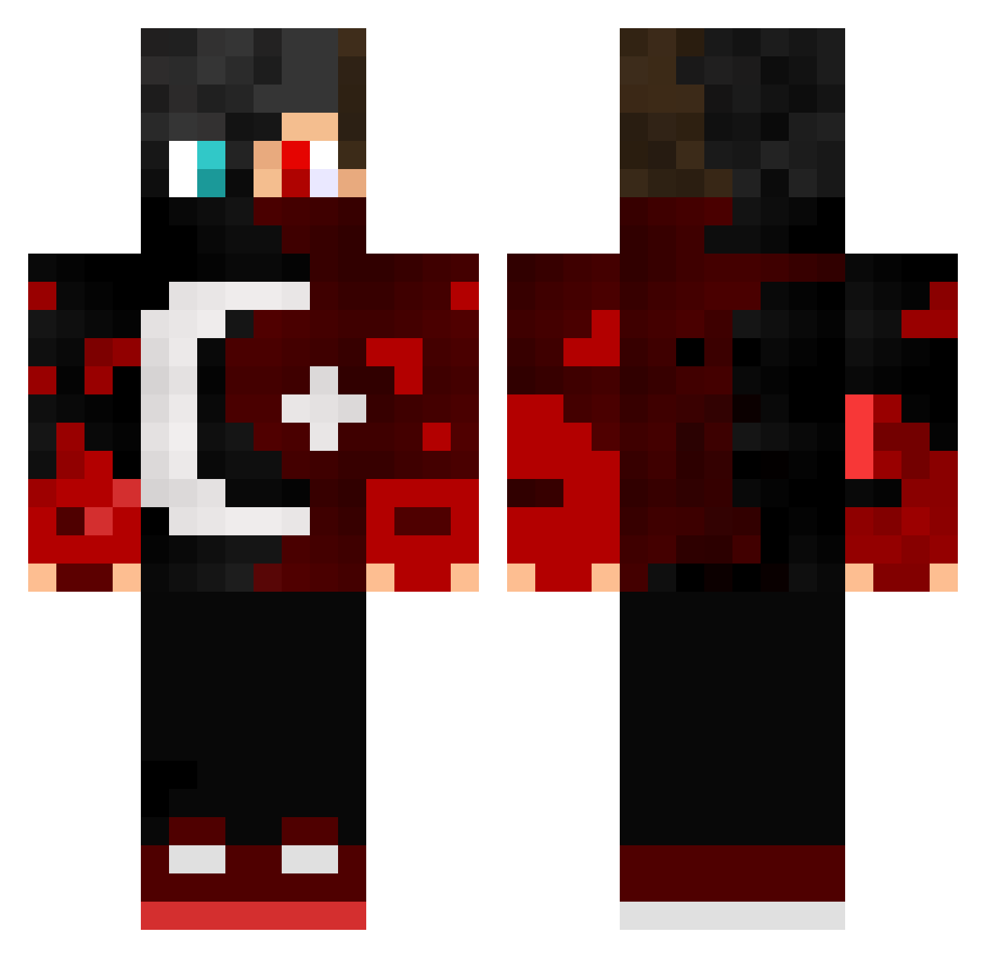 TB_Banan Minecraft skin, front and back view