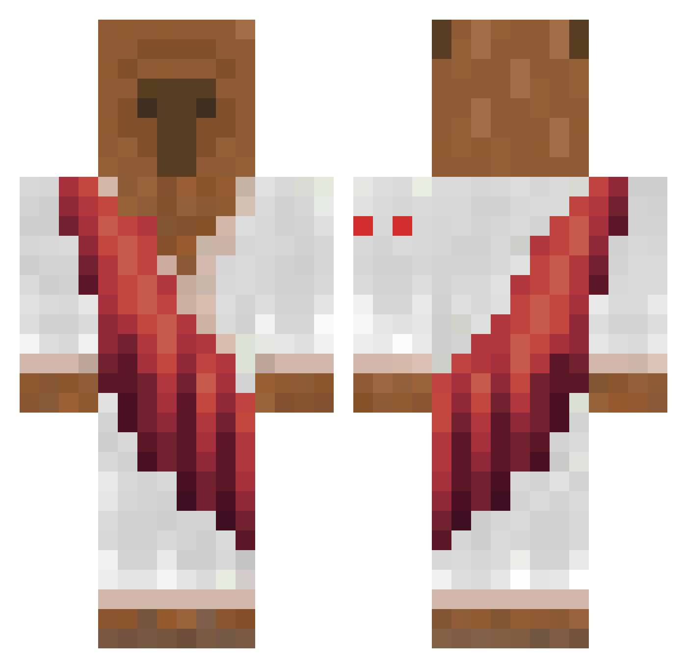 Surfist4o Minecraft skin, front and back view