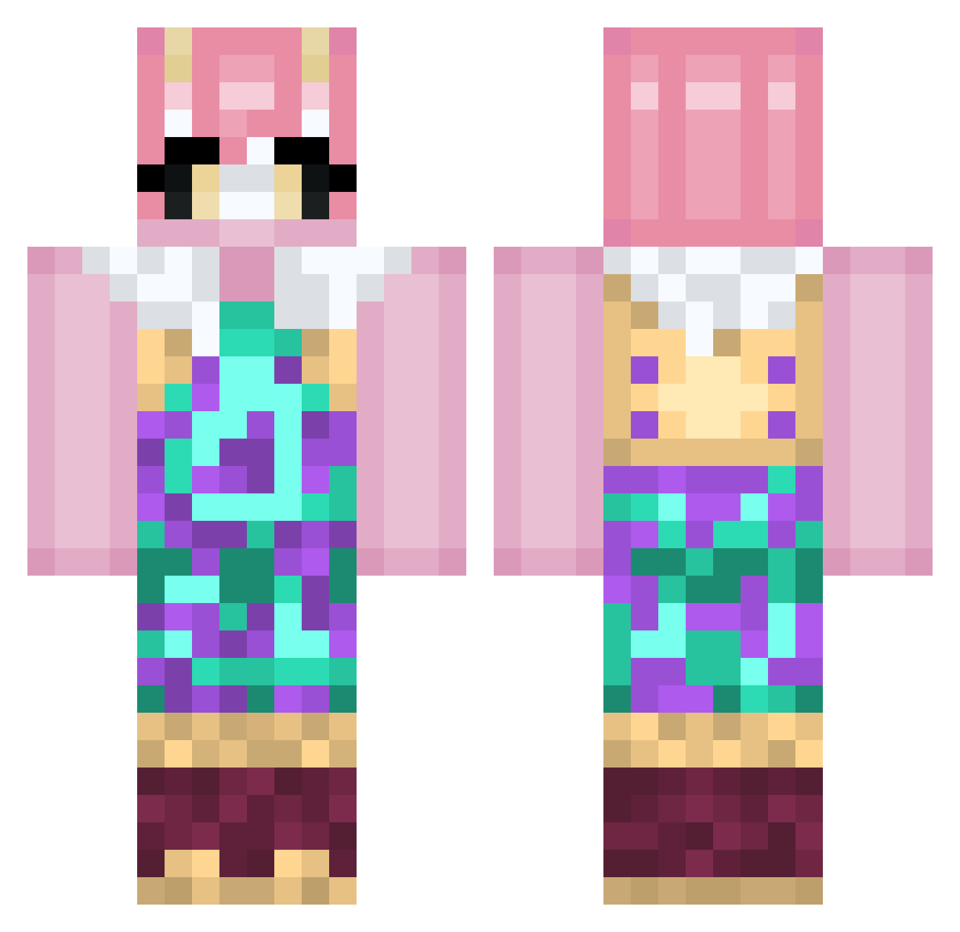 william579 Minecraft skin, front and back view