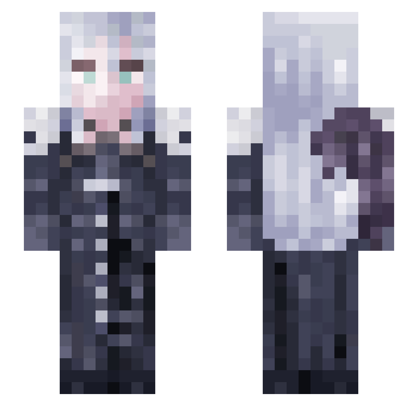 Jake_Myers Minecraft skin, front and back view