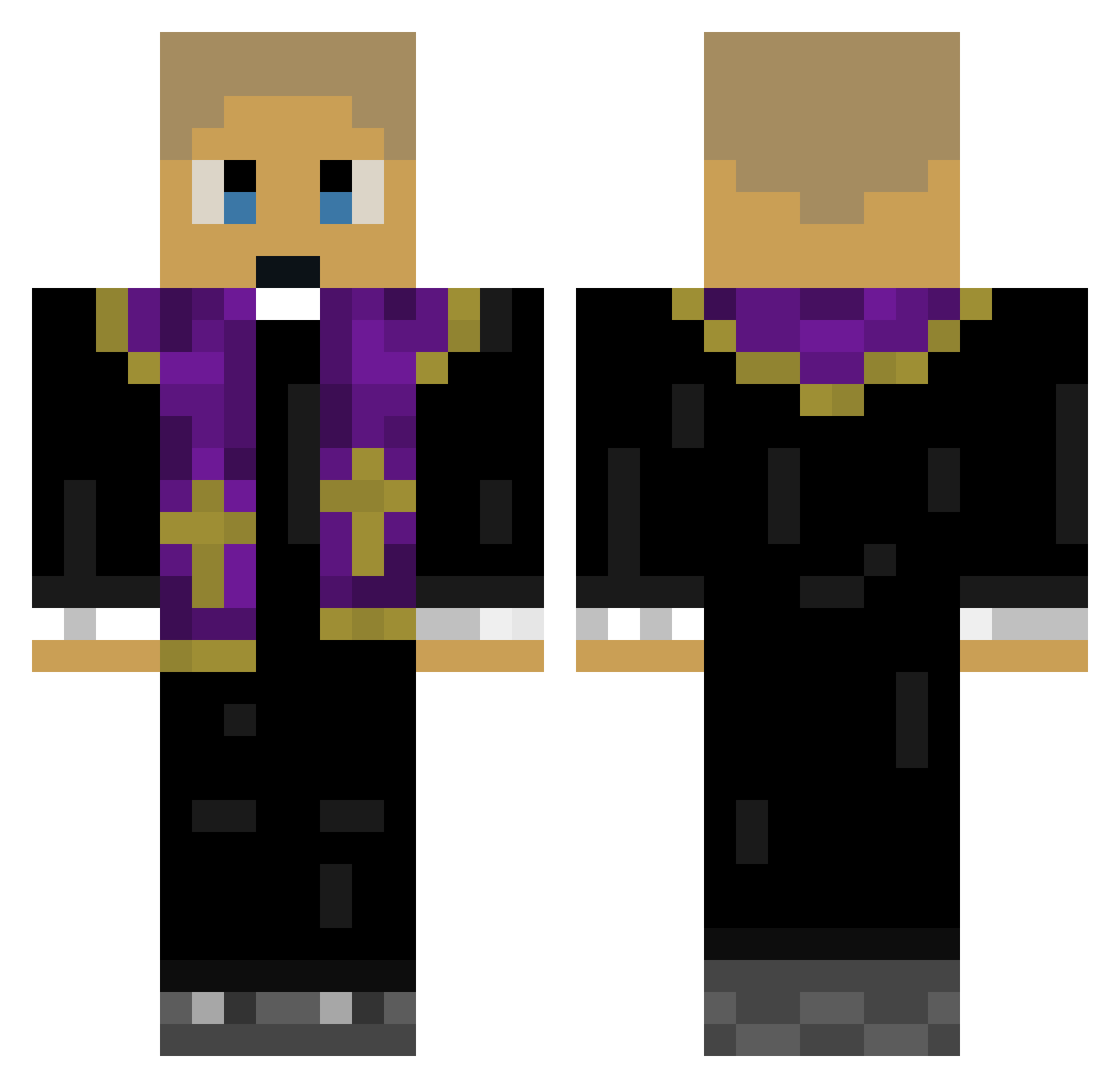 _H3r08r1n3_ Minecraft skin, front and back view