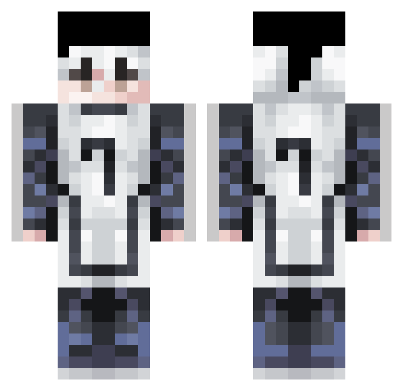 AnimusFrost_ Minecraft skin, front and back view