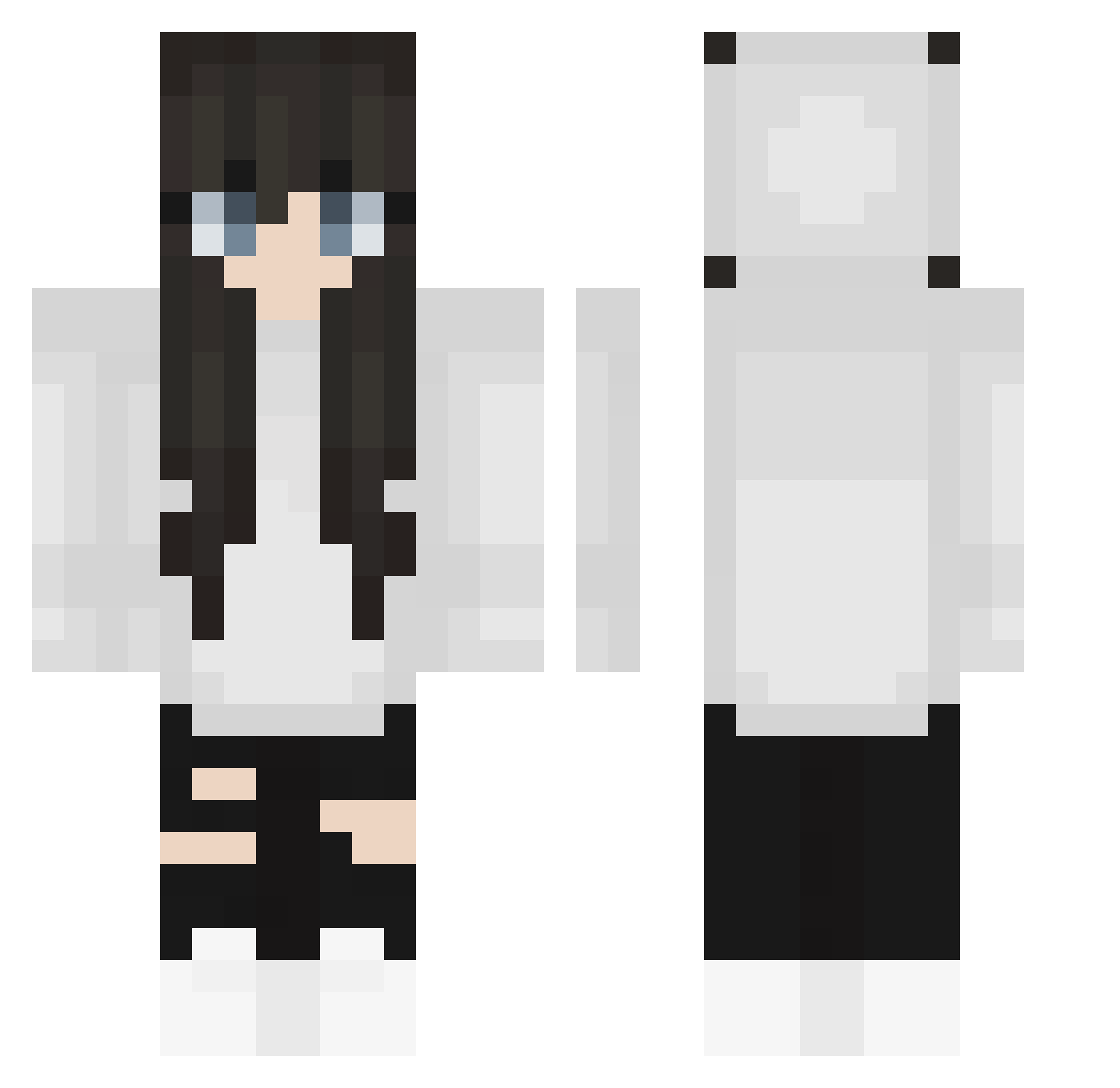 ViikXy Minecraft skin, front and back view