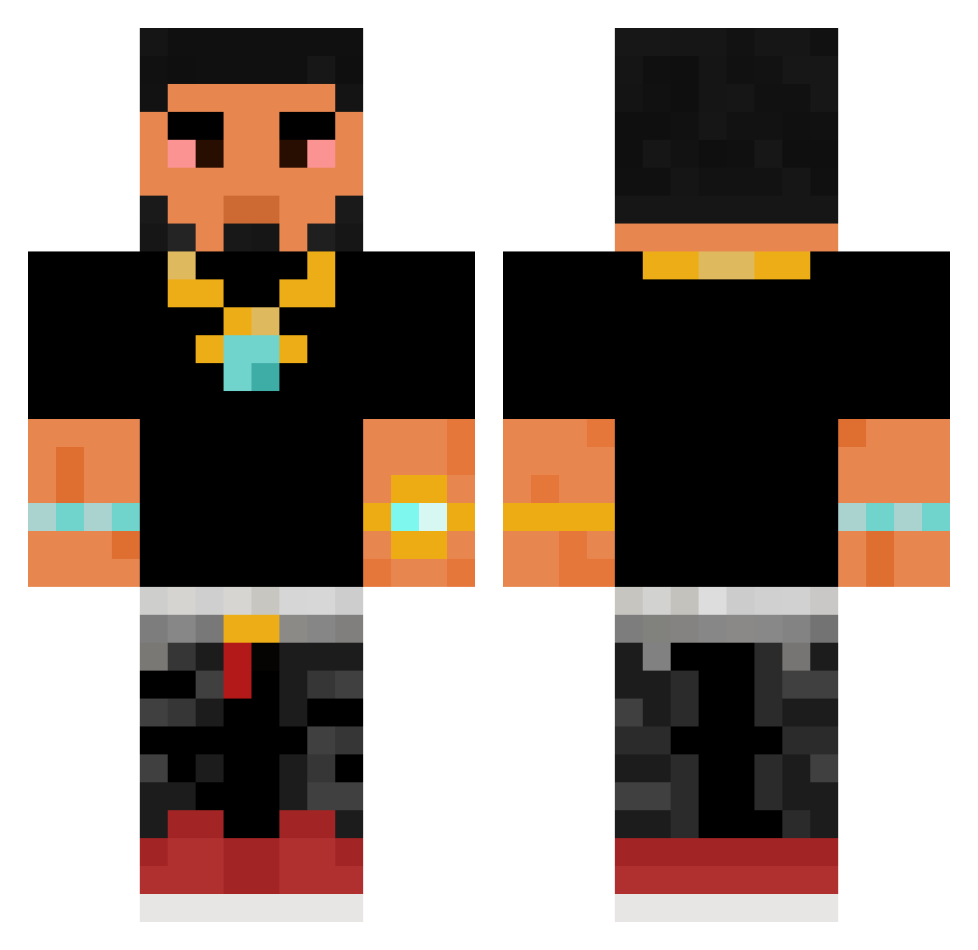 juanmacastillo7 Minecraft skin, front and back view