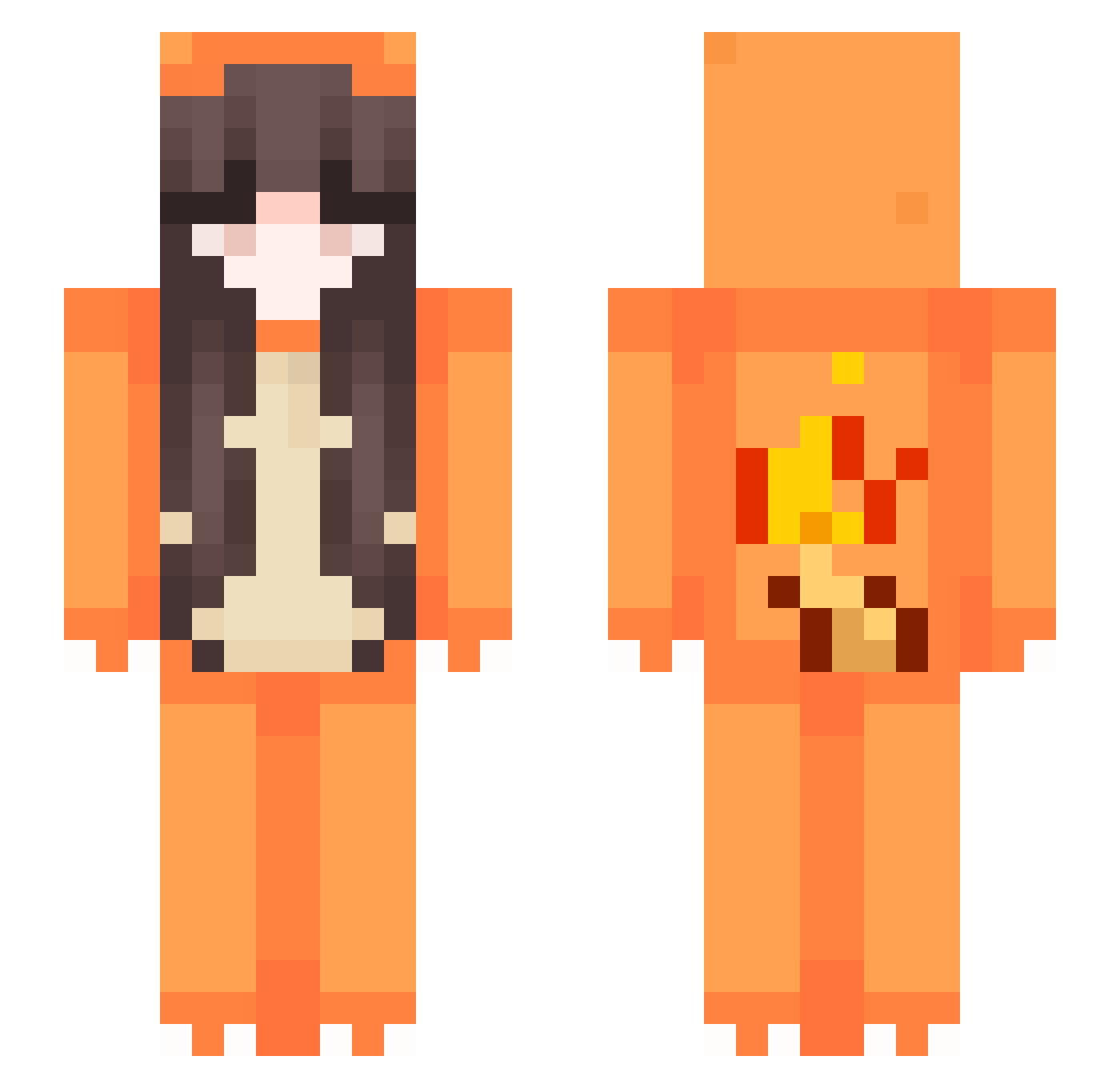 juulmercus Minecraft skin, front and back view