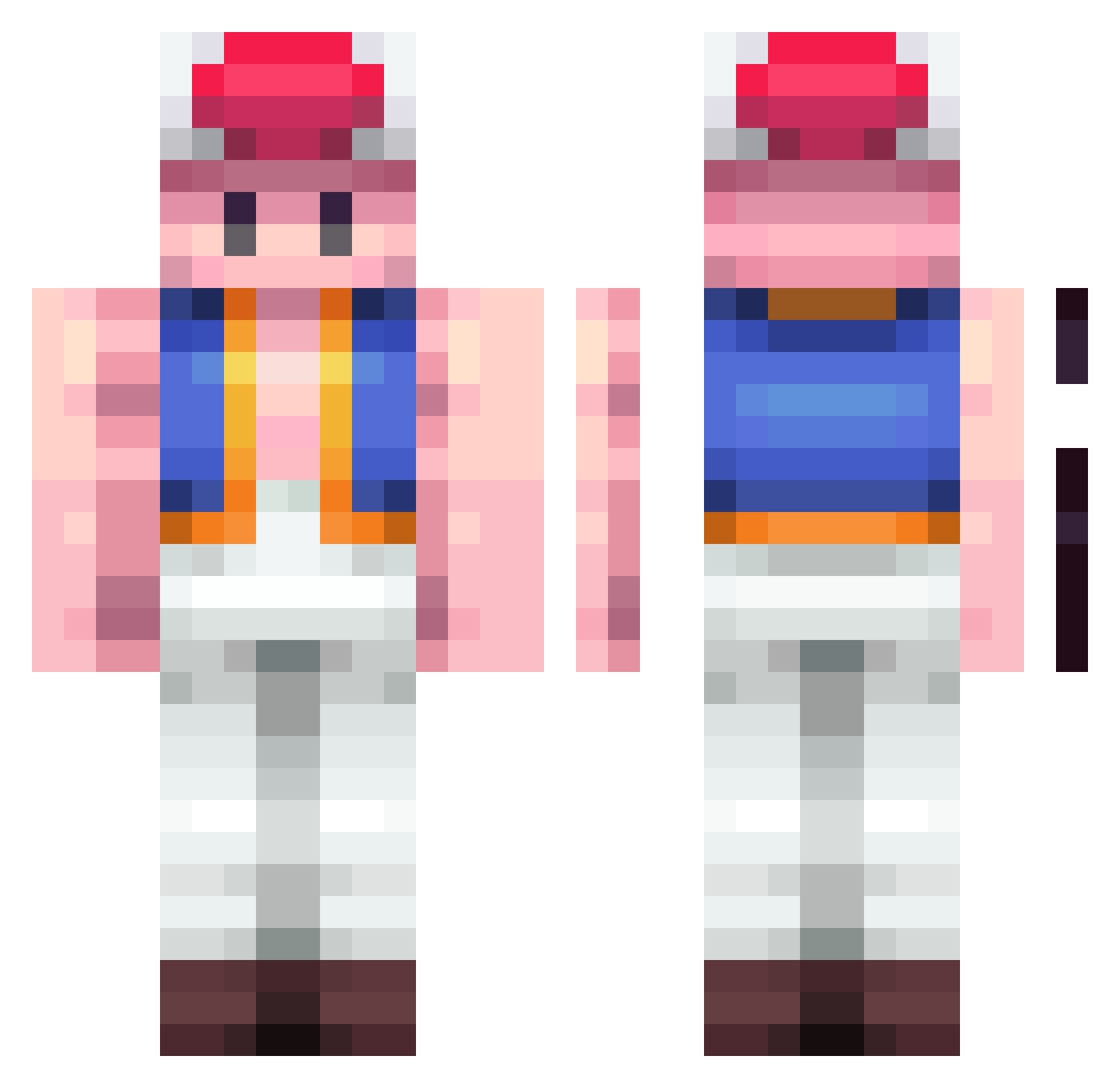 kristoff9911 Minecraft skin, front and back view