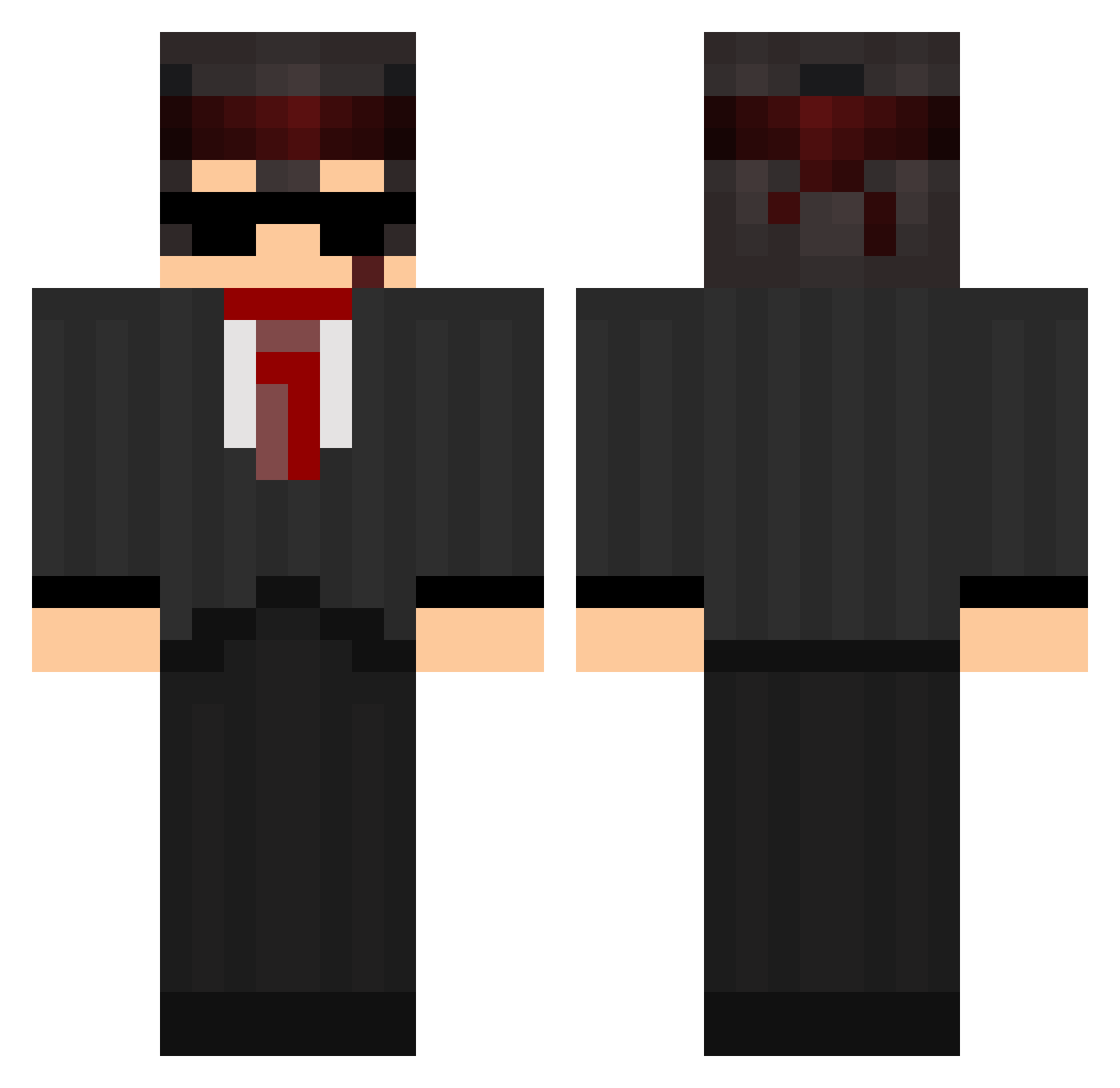 iiNavio_YT Minecraft skin, front and back view