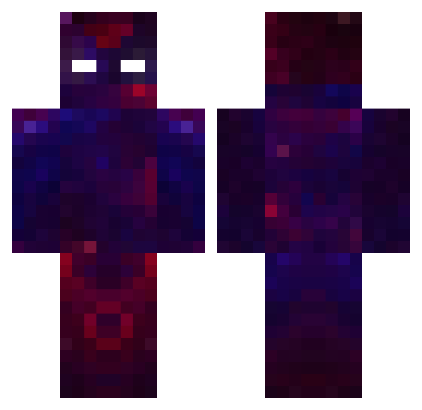 teLLin Minecraft skin, front and back view