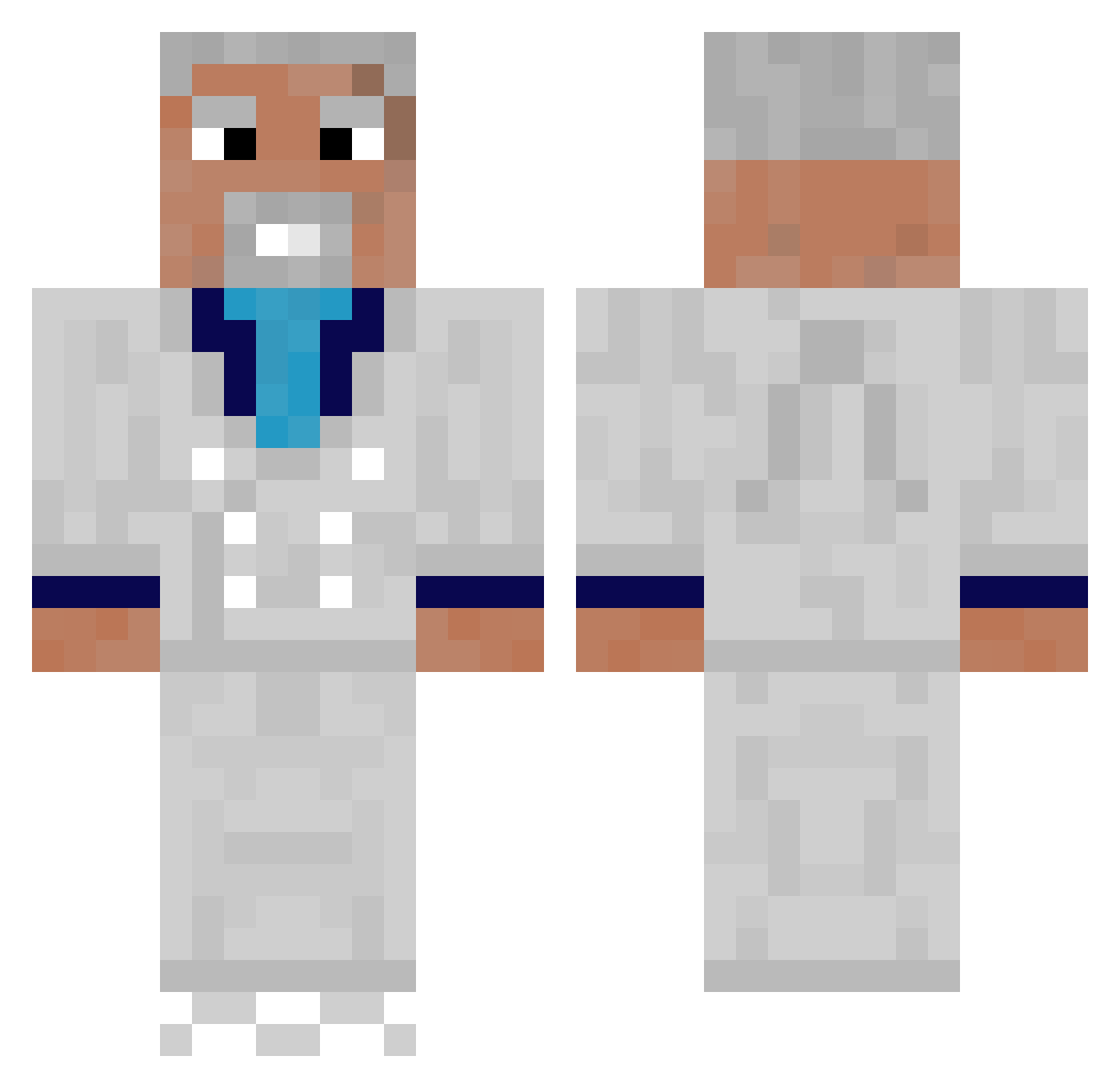 keiea Minecraft skin, front and back view