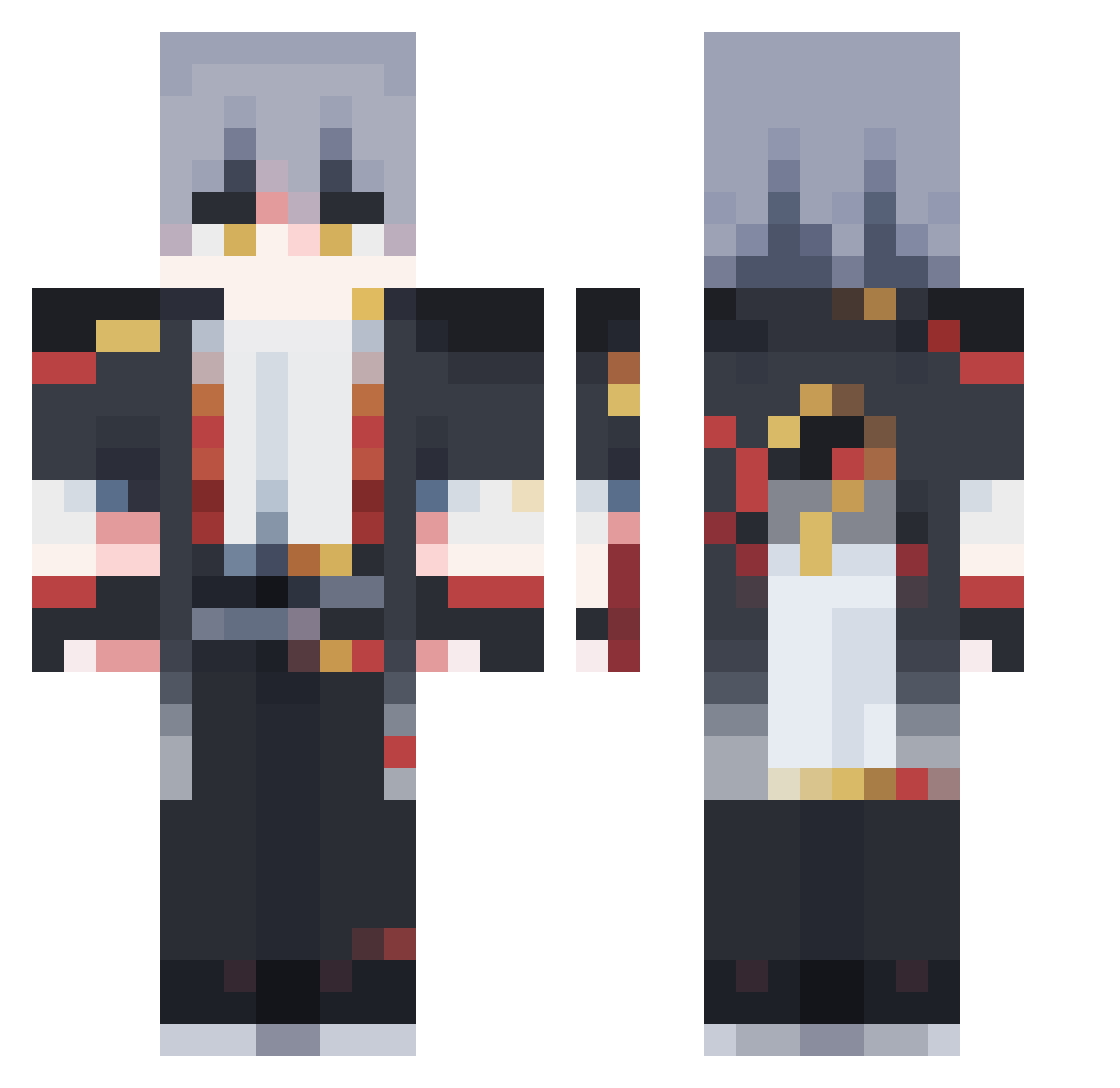KELYVIN Minecraft skin, front and back view