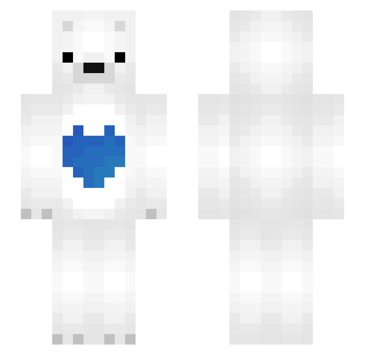 mcbo1 Minecraft skin, front and back view