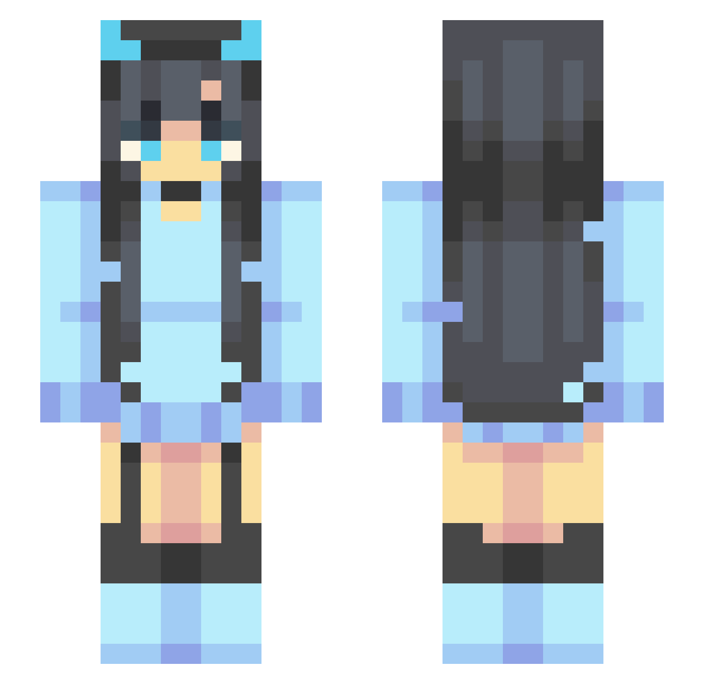 ThaiJam Minecraft skin, front and back view