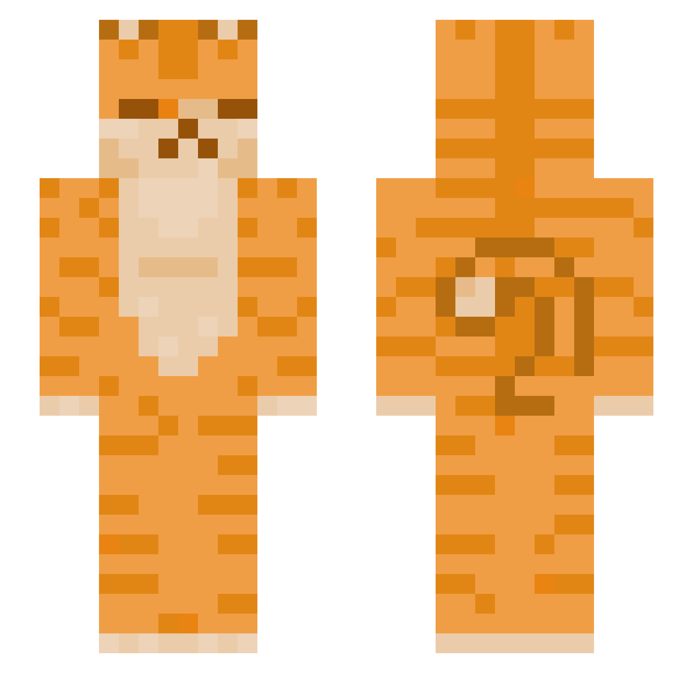 hlloitsatlas Minecraft skin, front and back view
