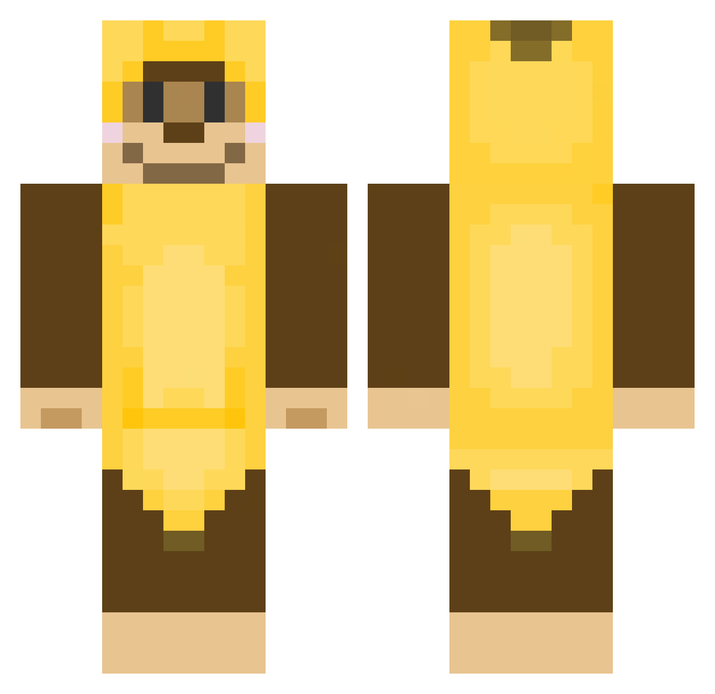 rexxie_ Minecraft skin, front and back view
