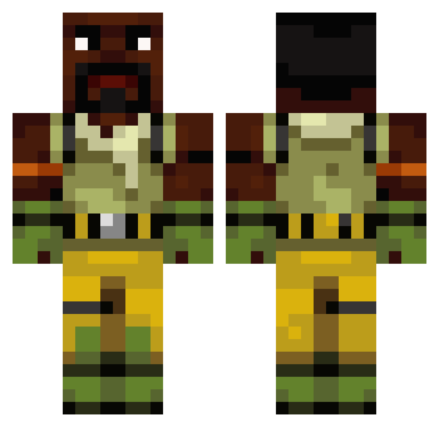 LuucaasPucaas Minecraft skin, front and back view