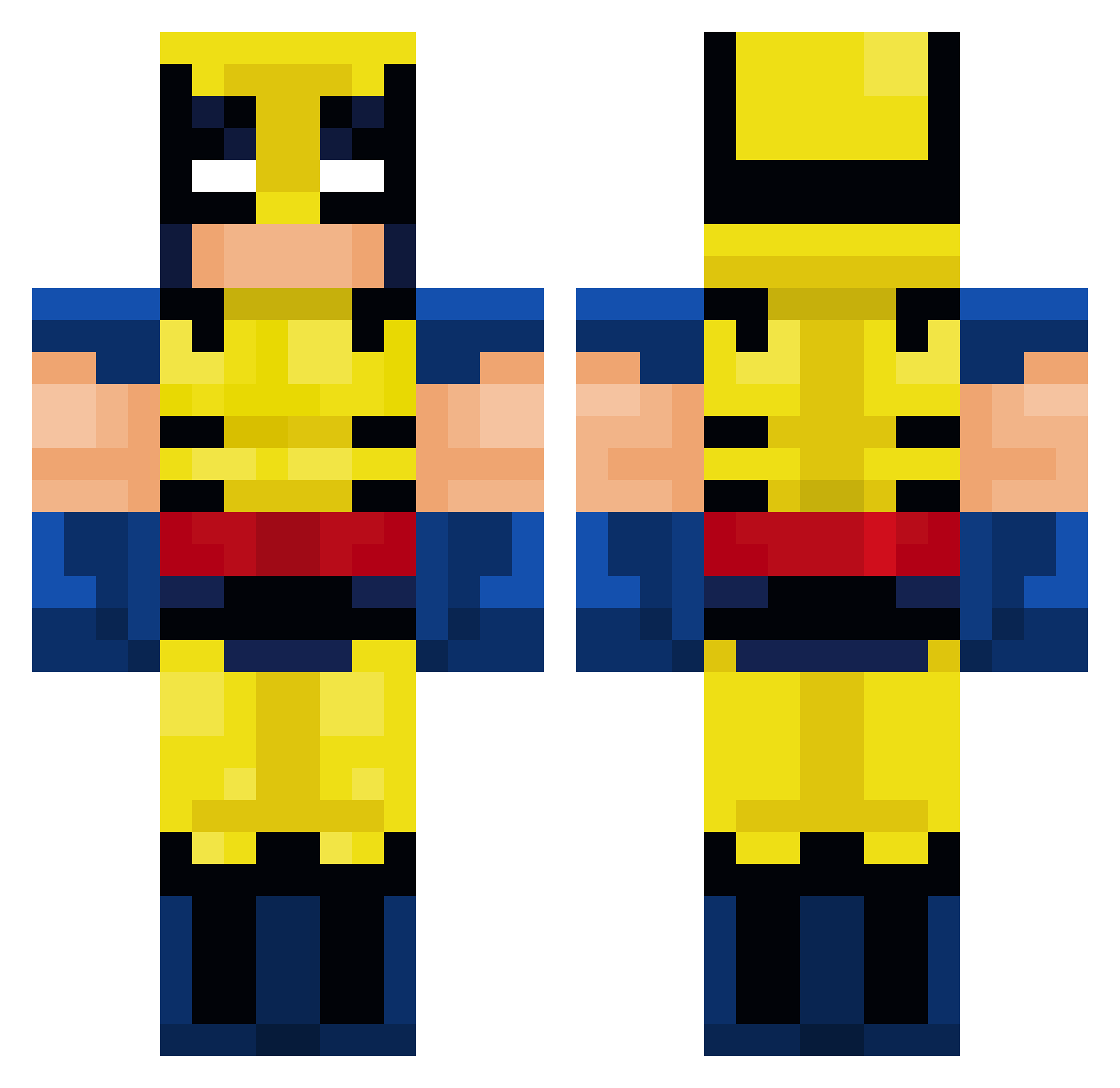 devilpiwrecker Minecraft skin, front and back view