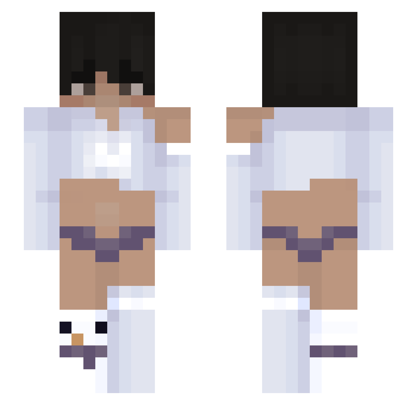 Yntn_Vortex Minecraft skin, front and back view