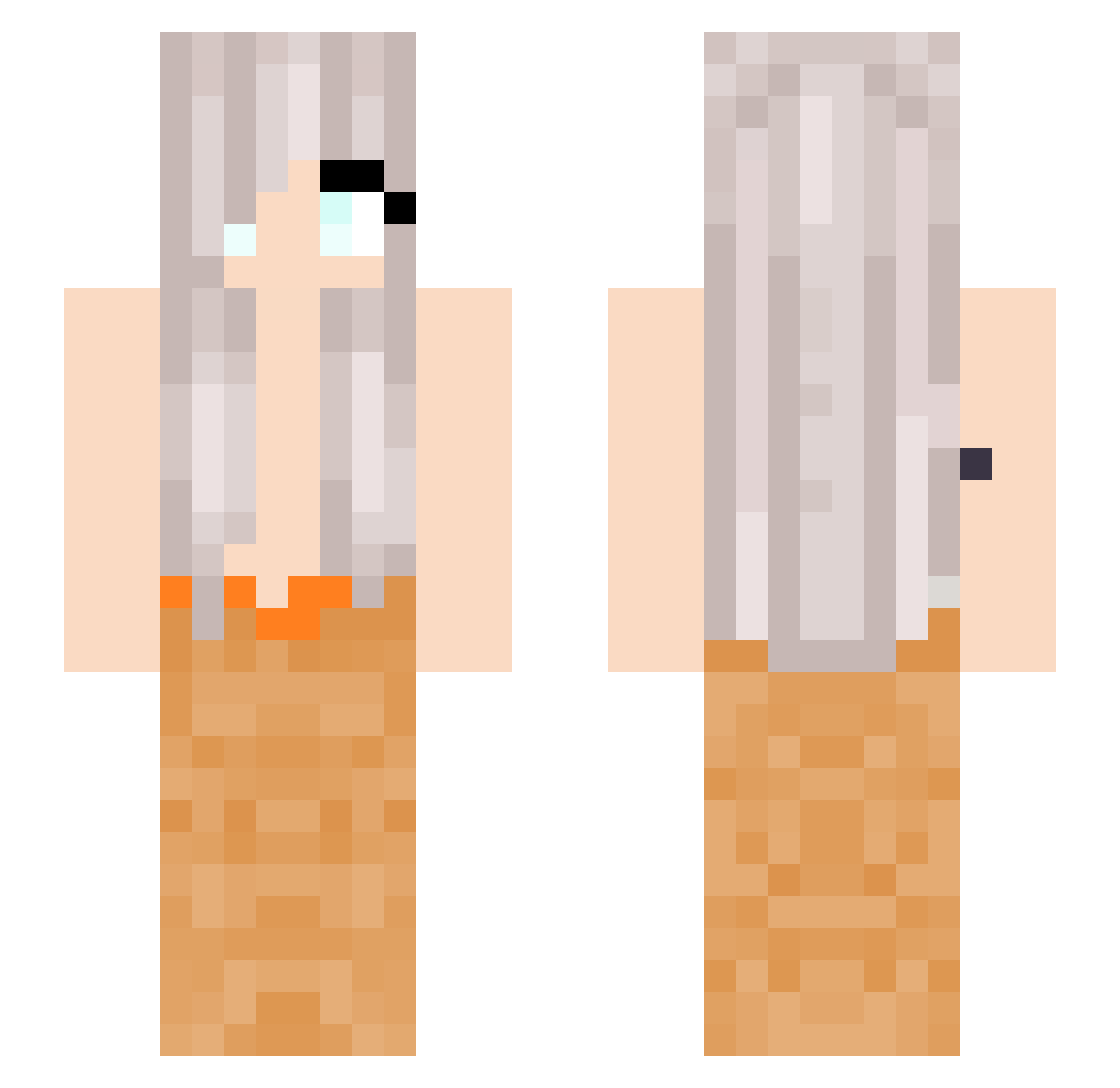 LordWiz Minecraft skin, front and back view
