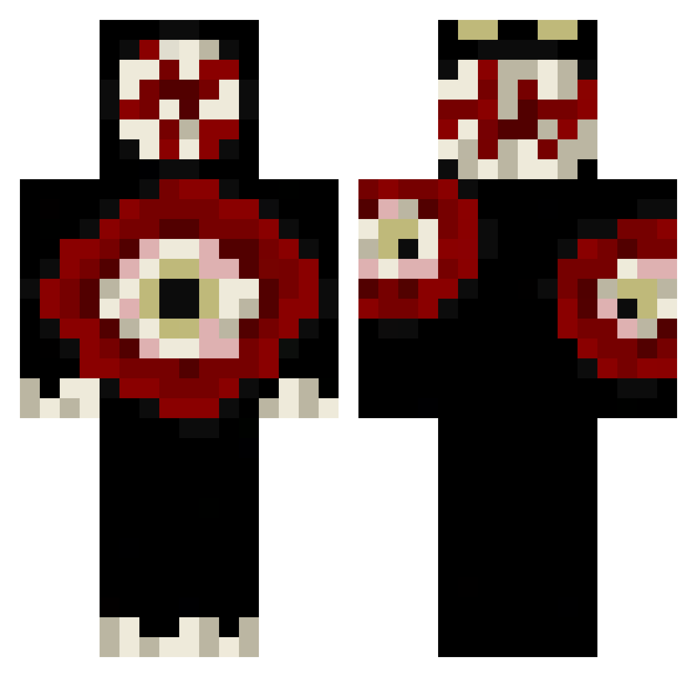 FruitySoda_ Minecraft skin, front and back view