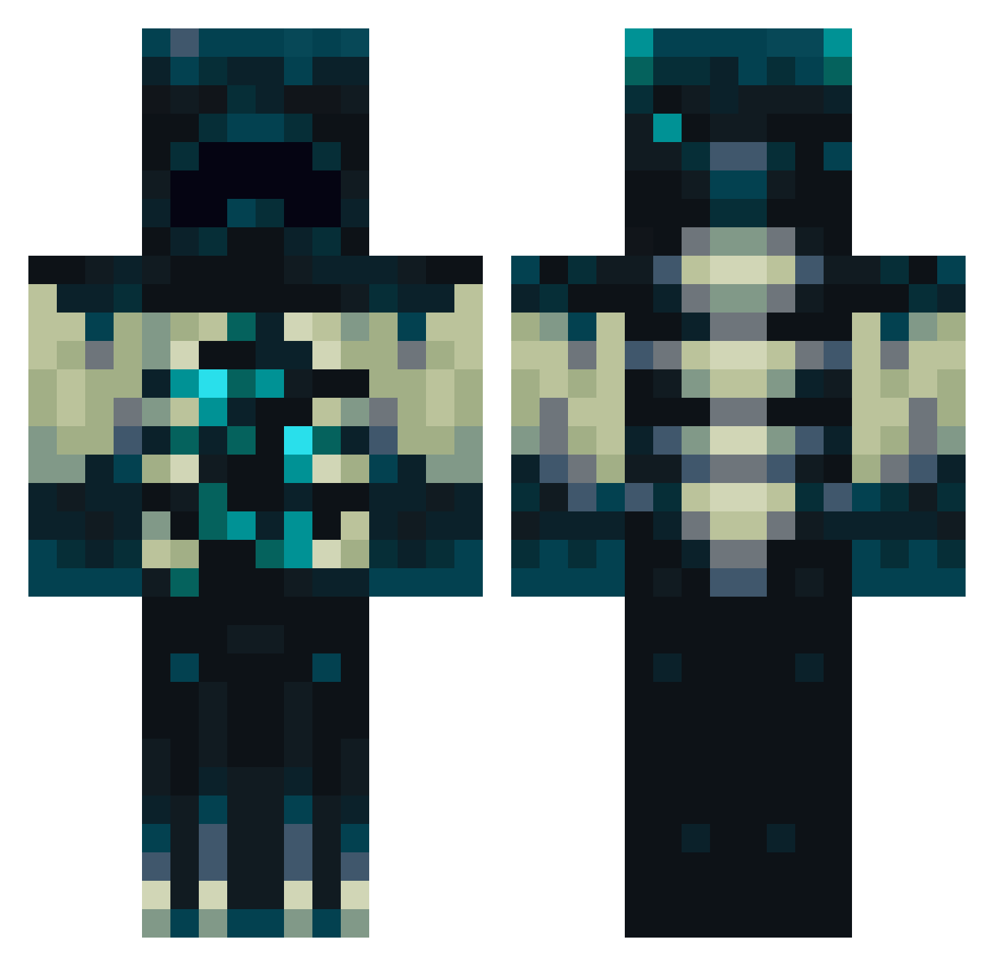 yukijjang29 Minecraft skin, front and back view