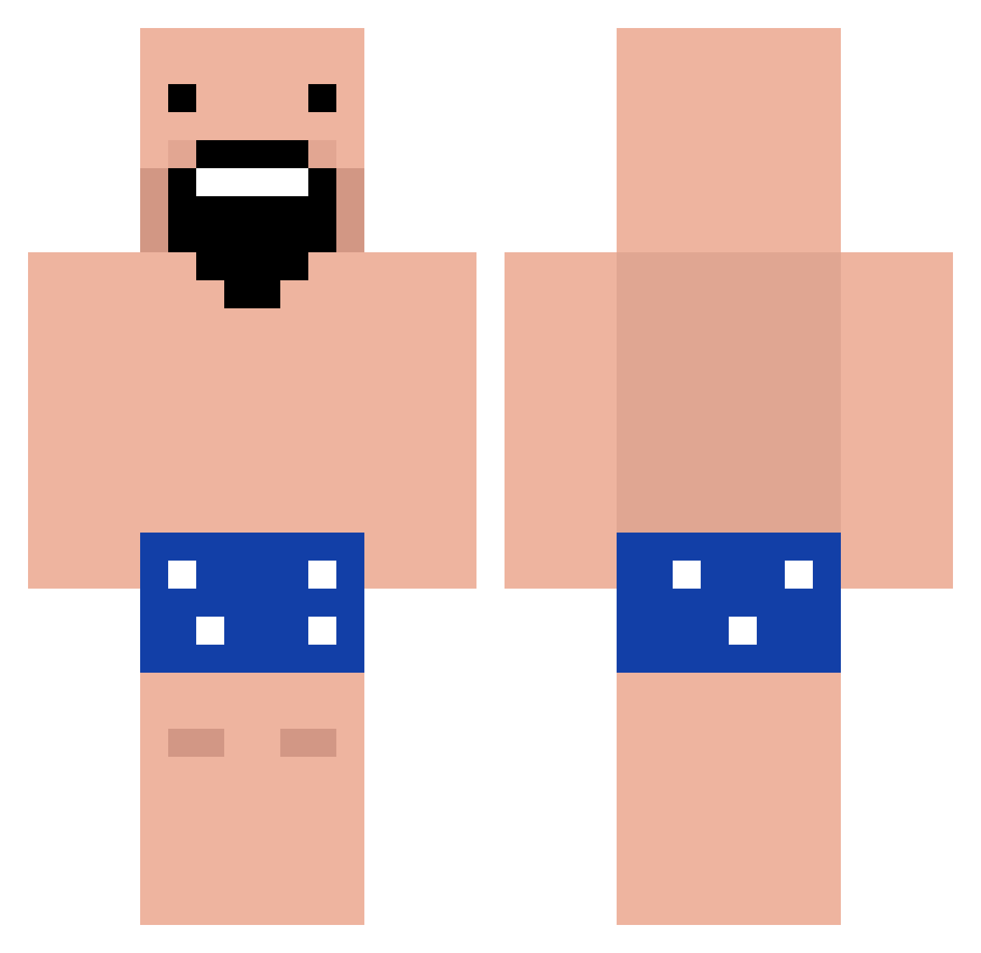 StayyFresh Minecraft skin, front and back view