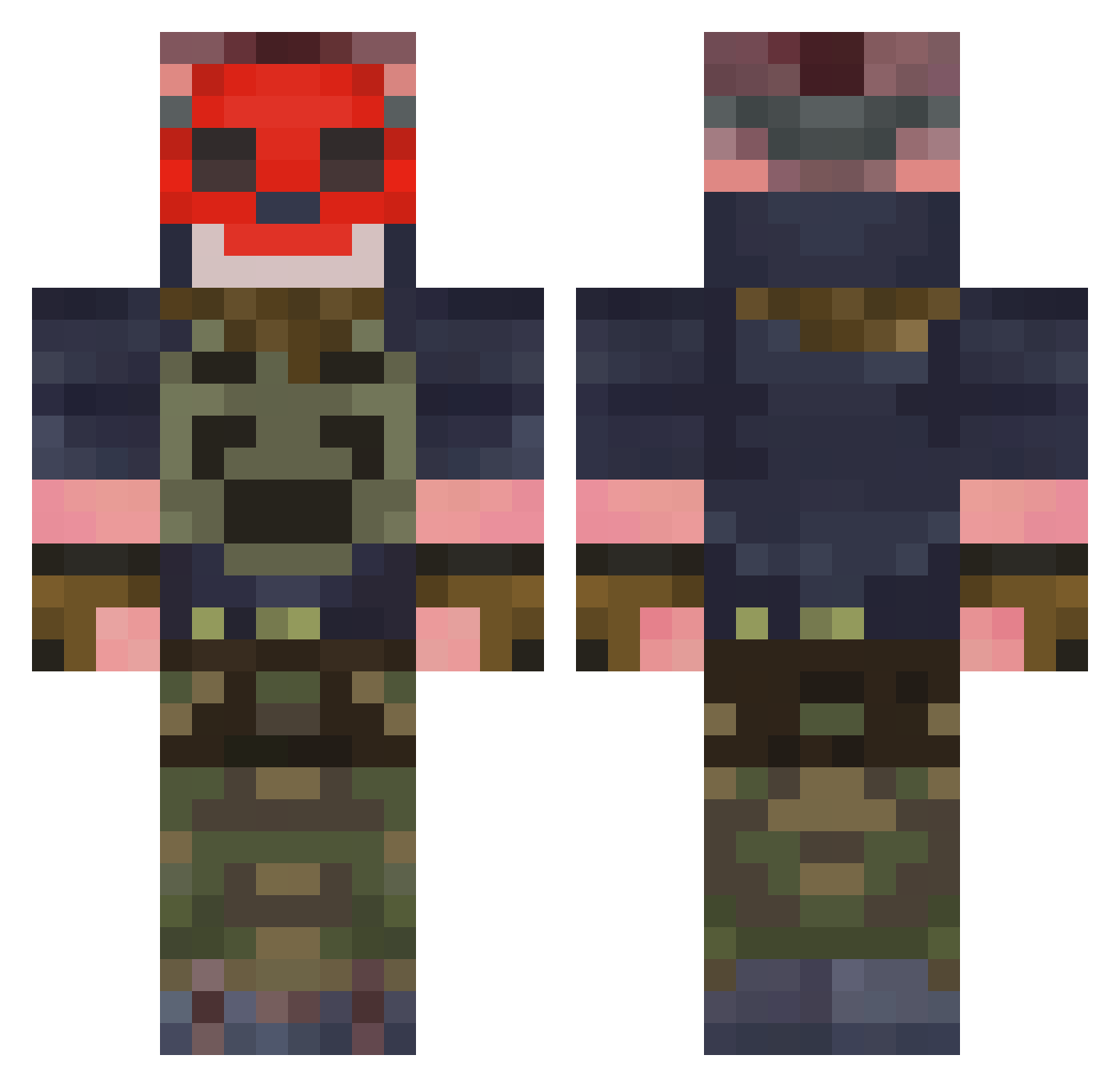 Mattshaxxx Minecraft skin, front and back view