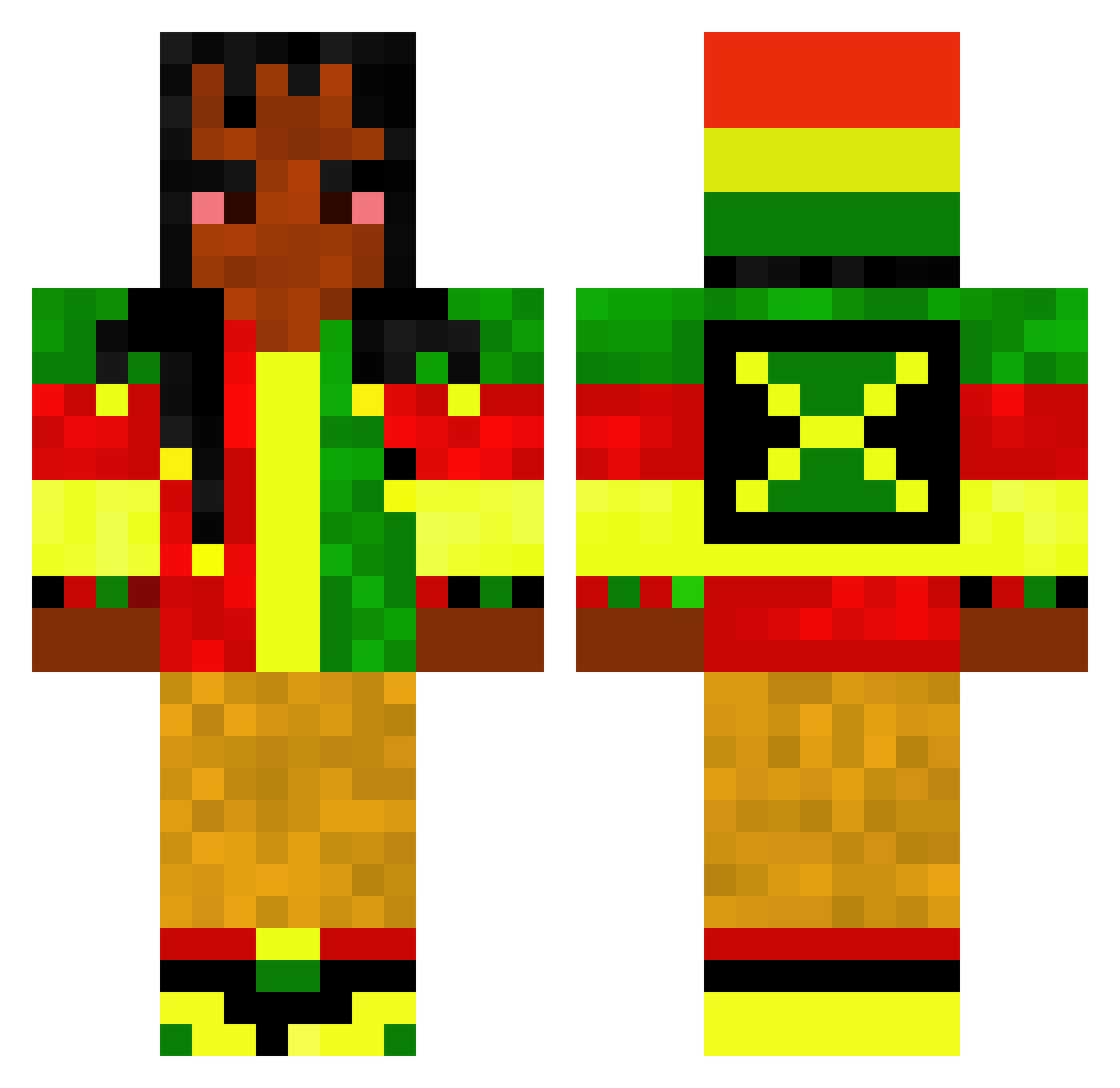 4_20_mada Minecraft skin, front and back view