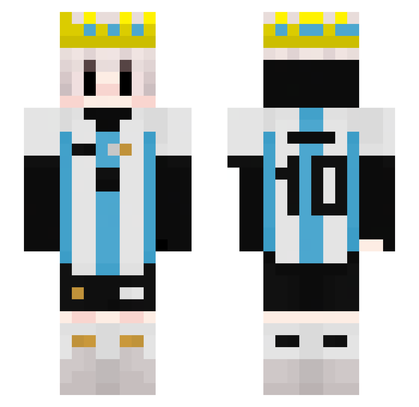 xvenix88 Minecraft skin, front and back view