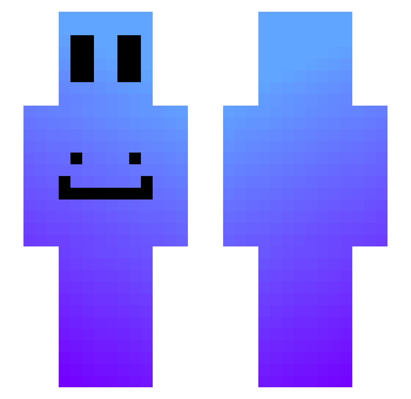levi1312 Minecraft skin, front and back view