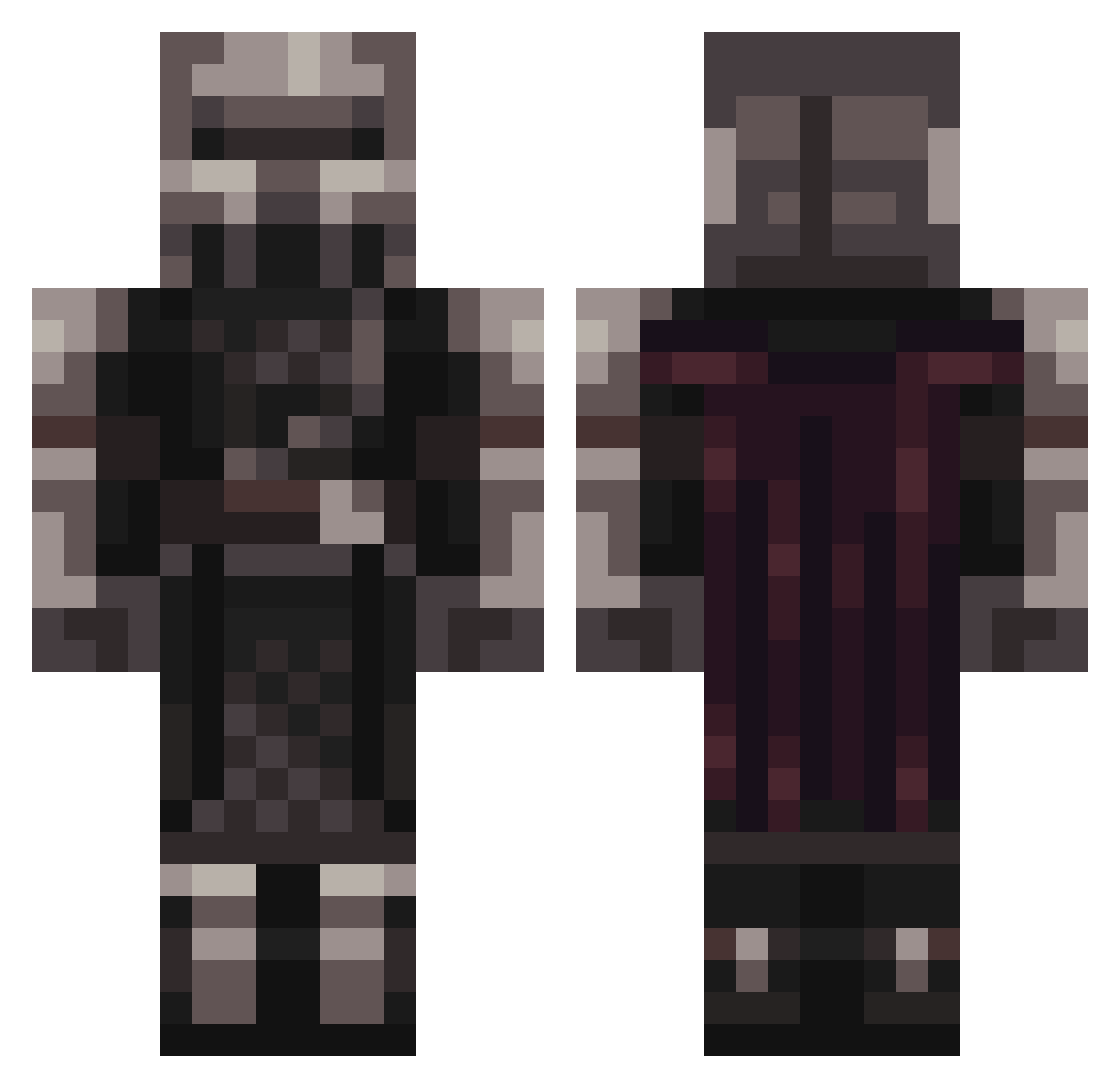 Rodavlas_7 Minecraft skin, front and back view