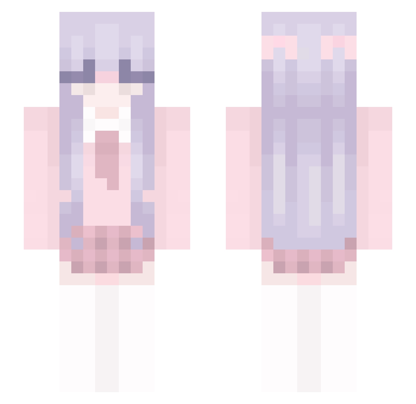 TaurusR Minecraft skin, front and back view