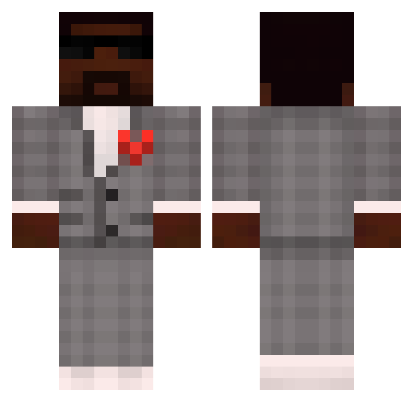 styrtasiepali Minecraft skin, front and back view