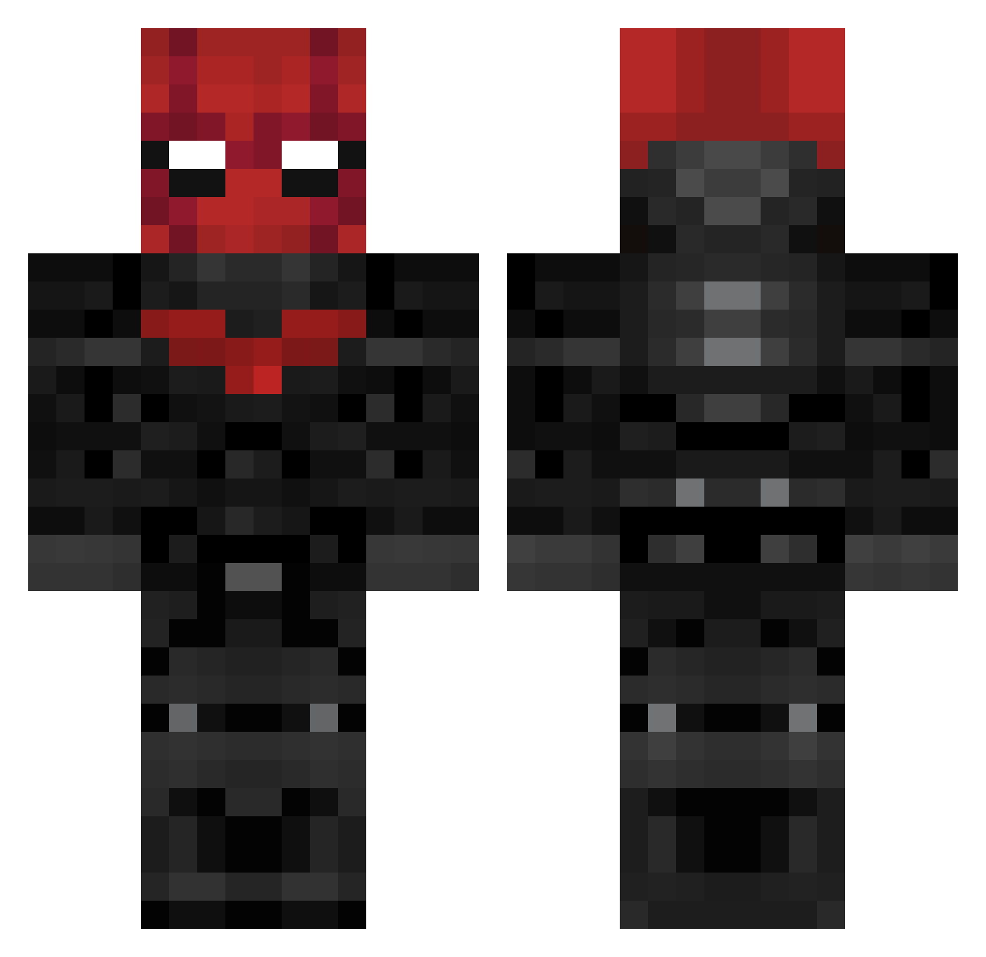 Santos05 Minecraft skin, front and back view