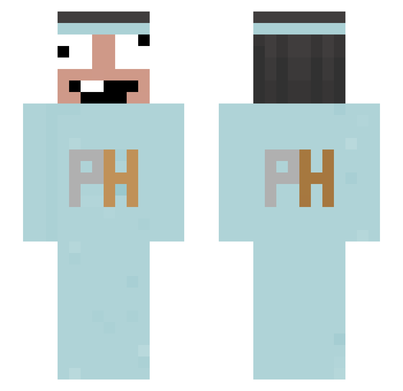 m_darius_c Minecraft skin, front and back view
