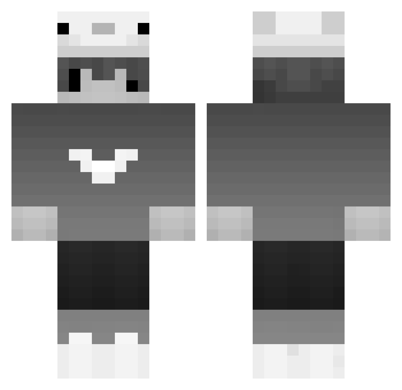 SrKel_ Minecraft skin, front and back view