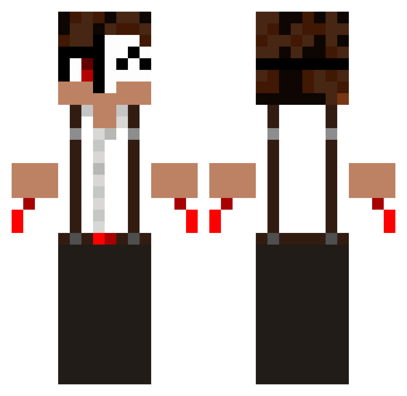 SyrexSG Minecraft skin, front and back view