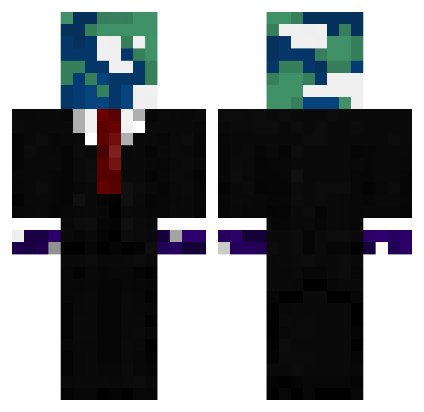 Gabixu40 Minecraft skin, front and back view