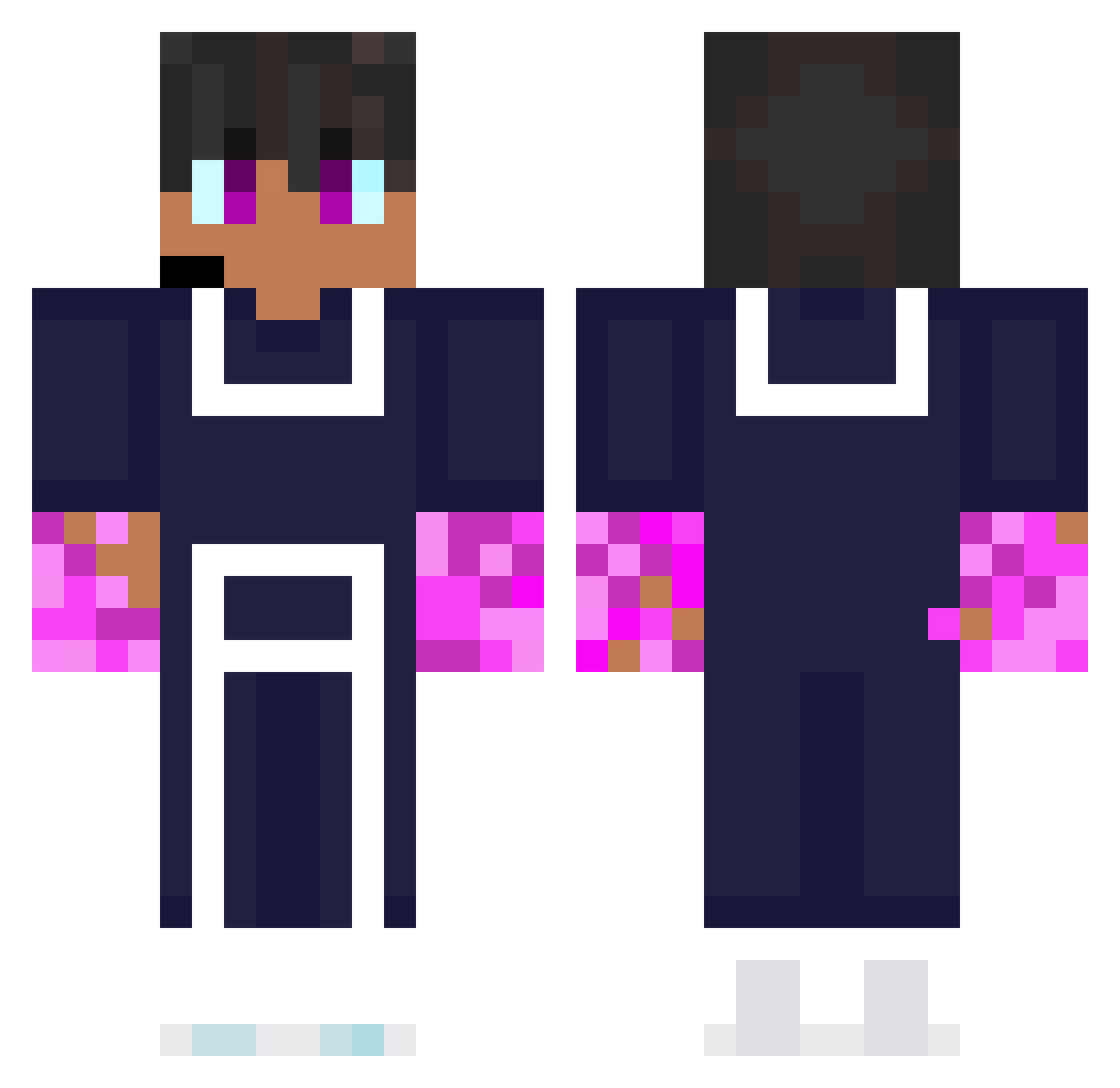 Schleife4tw Minecraft skin, front and back view